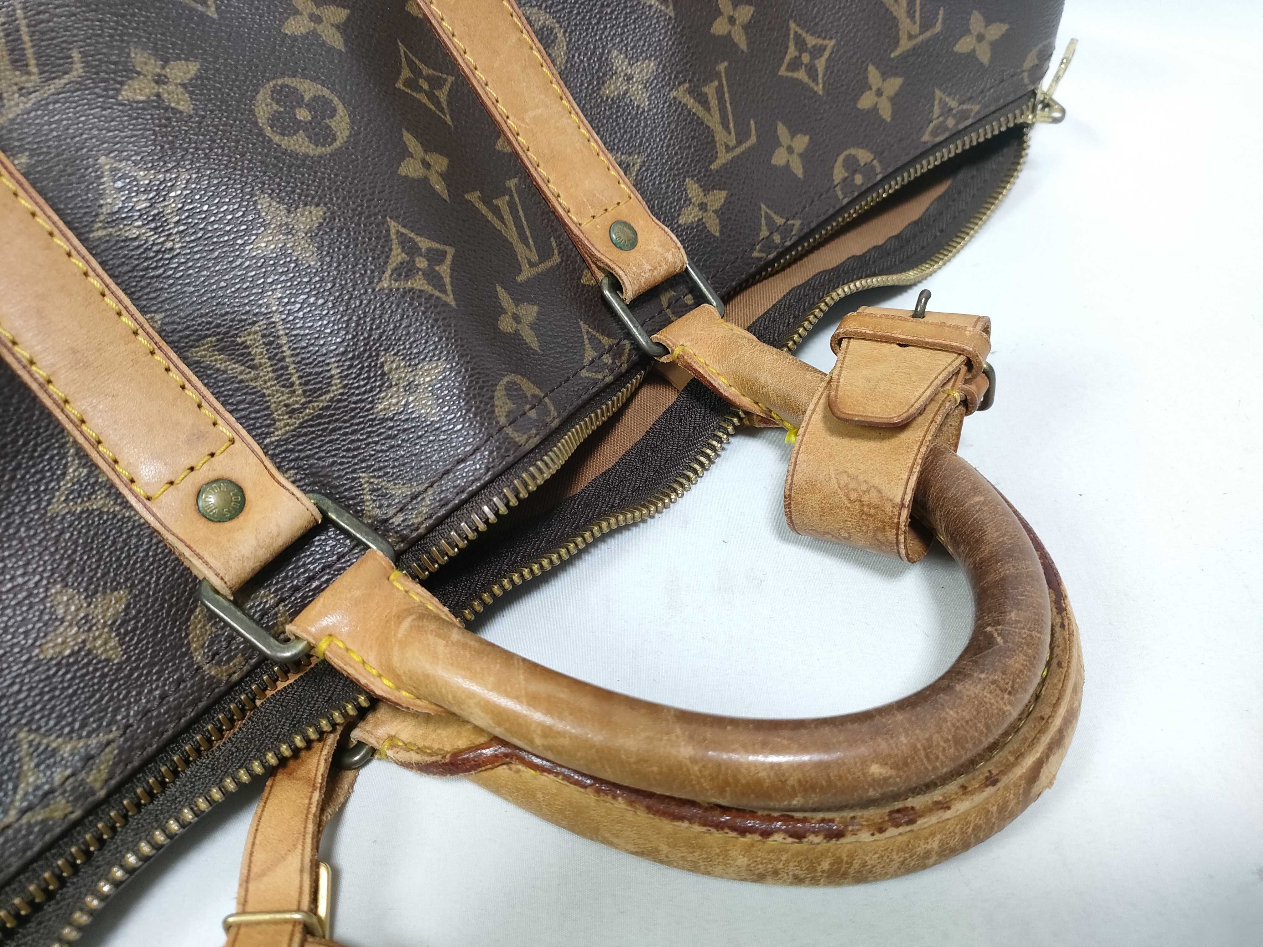 Monogram Leather Boston Bag — view 13