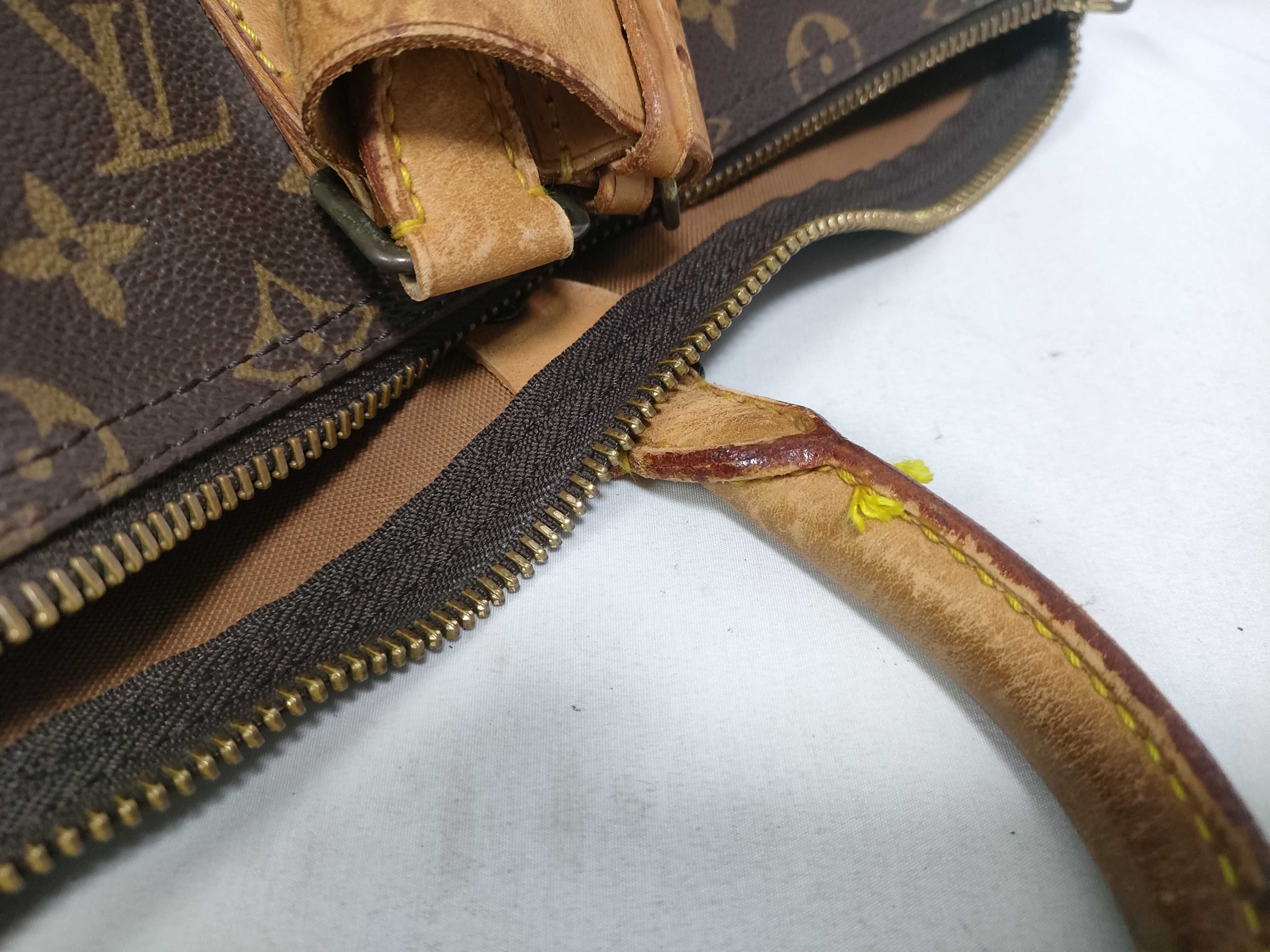 Monogram Leather Boston Bag — view 15