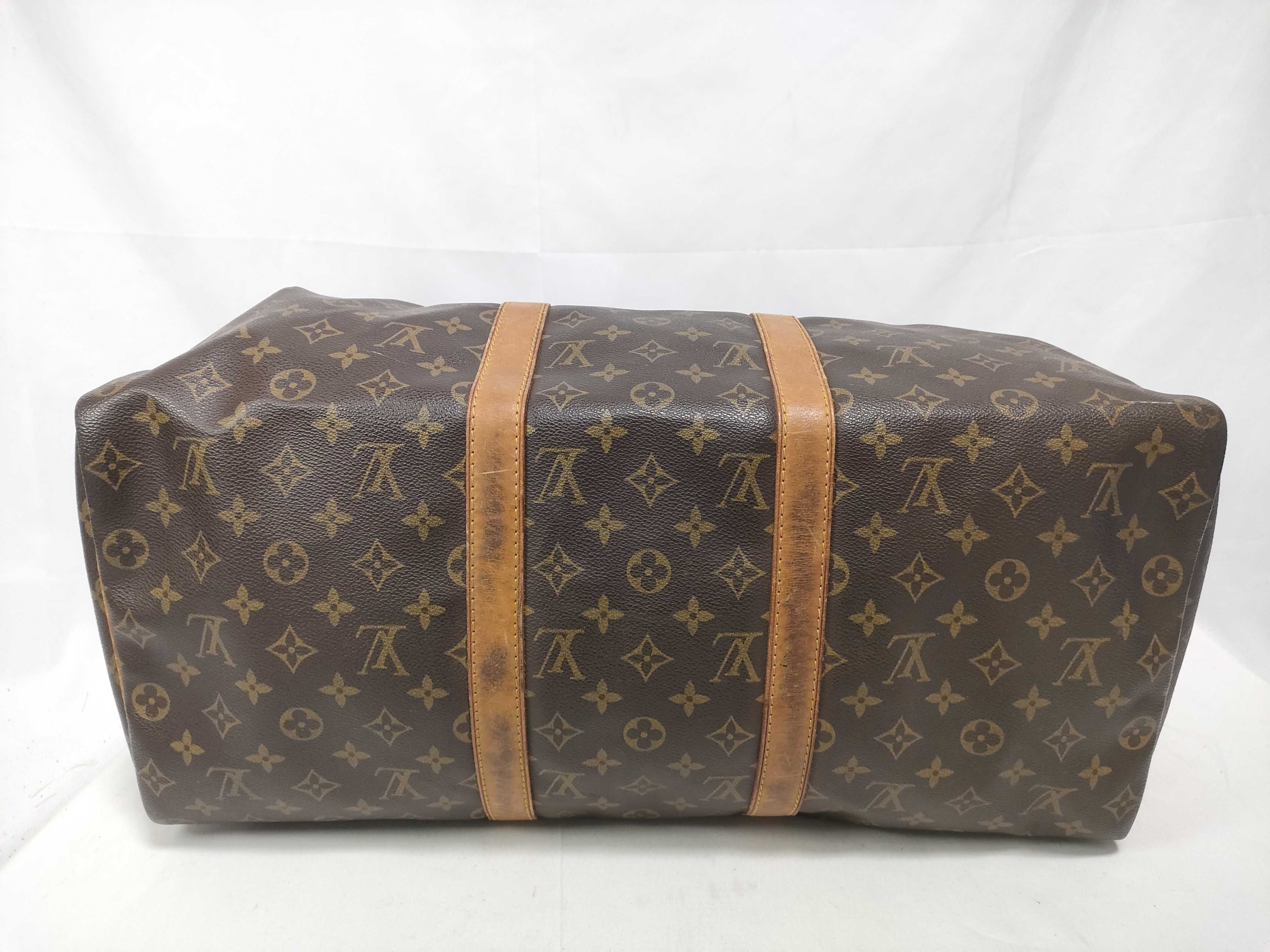 Monogram Leather Boston Bag — view 3