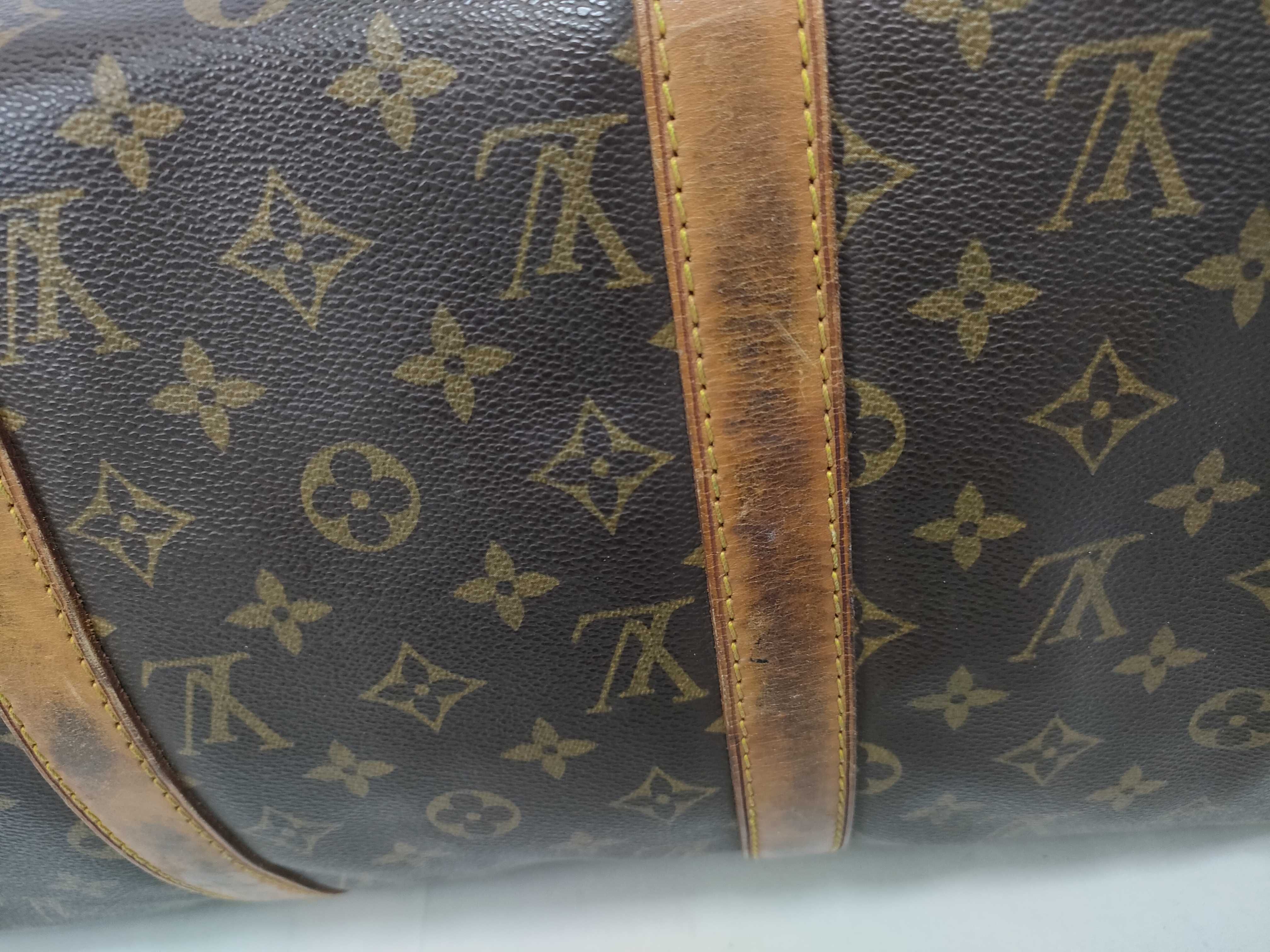 Monogram Leather Boston Bag — view 4