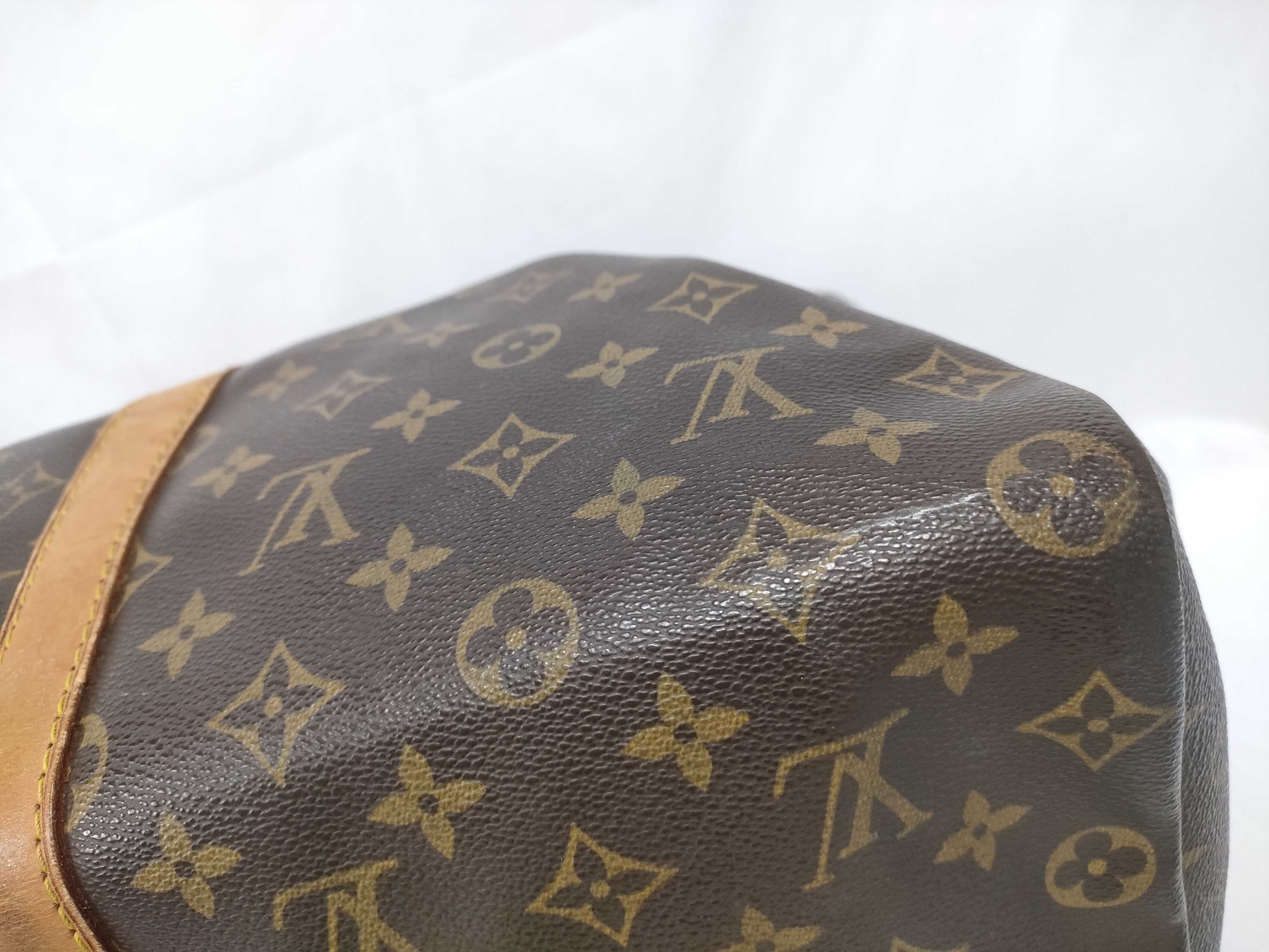 Monogram Leather Boston Bag — view 5