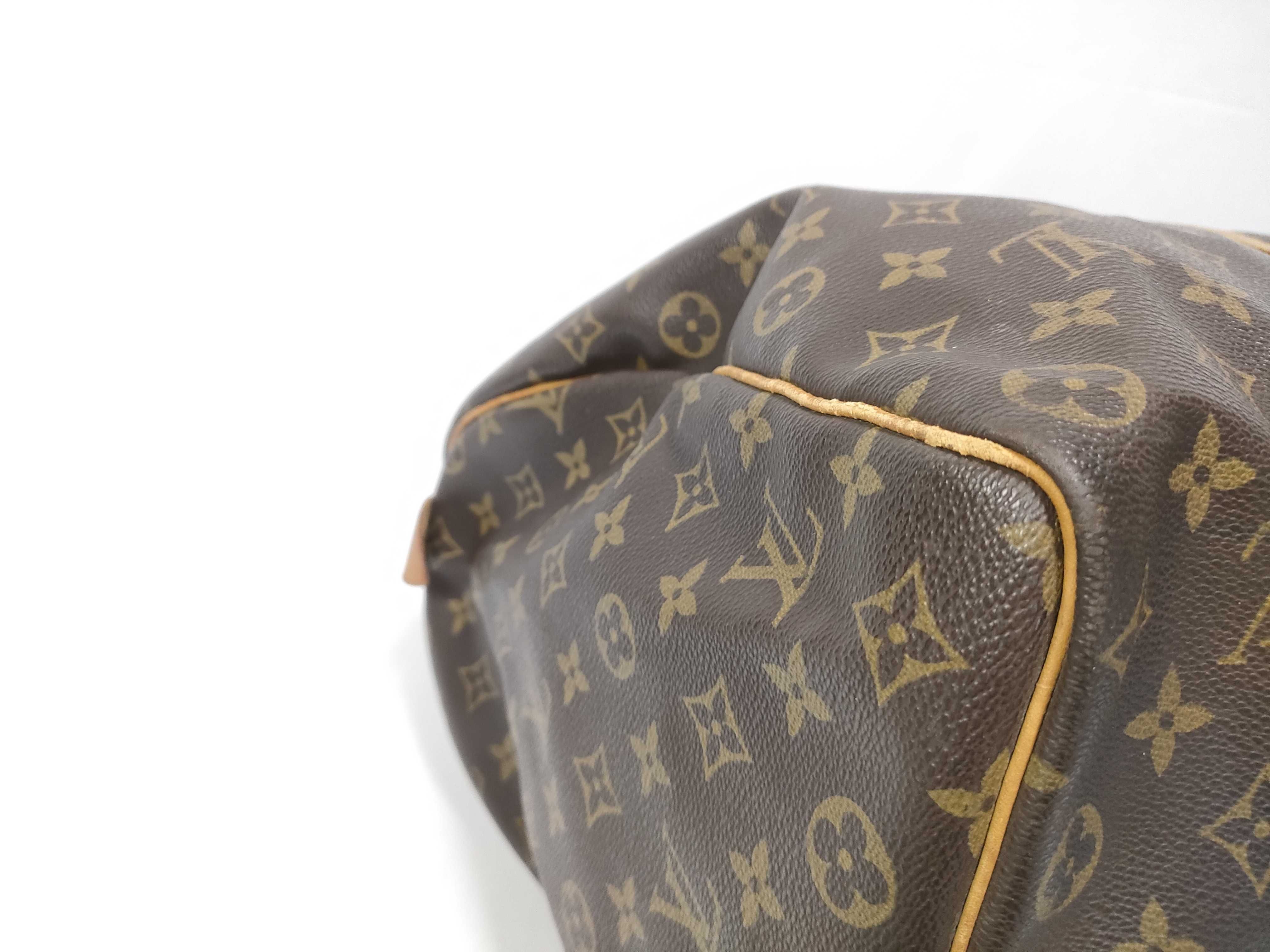 Monogram Leather Boston Bag — view 6