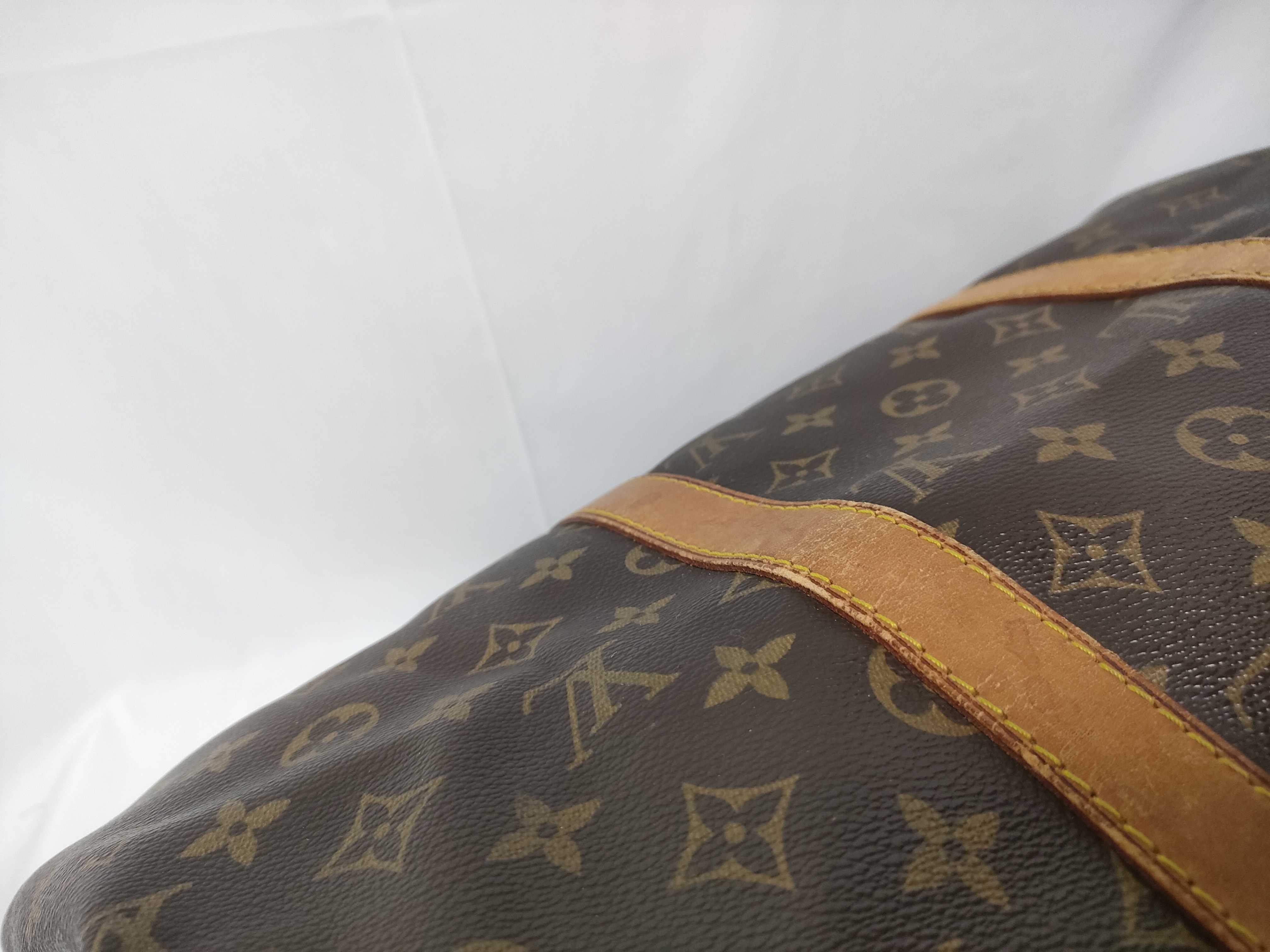 Monogram Leather Boston Bag — view 7