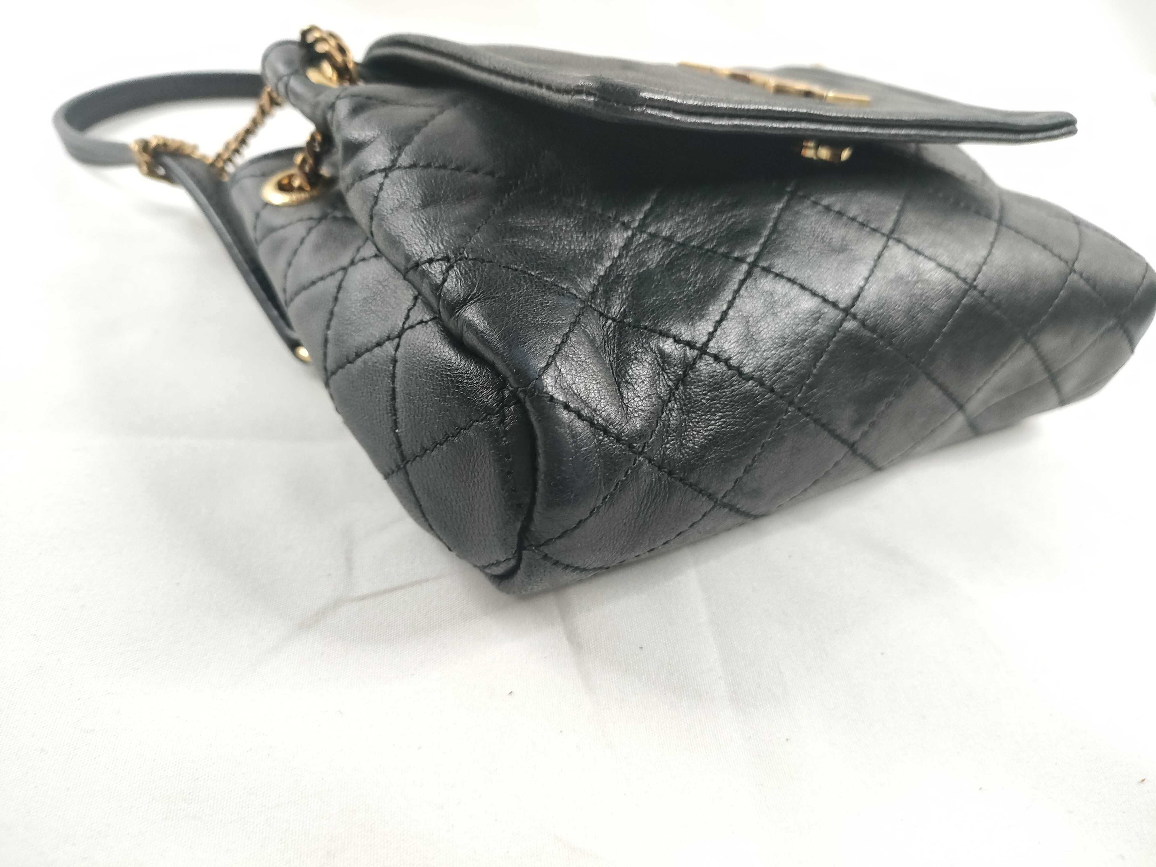 Mini Nolita Leather Chain Shoulder Bag, Black, 672738 (Shoulder Bag) — view 3