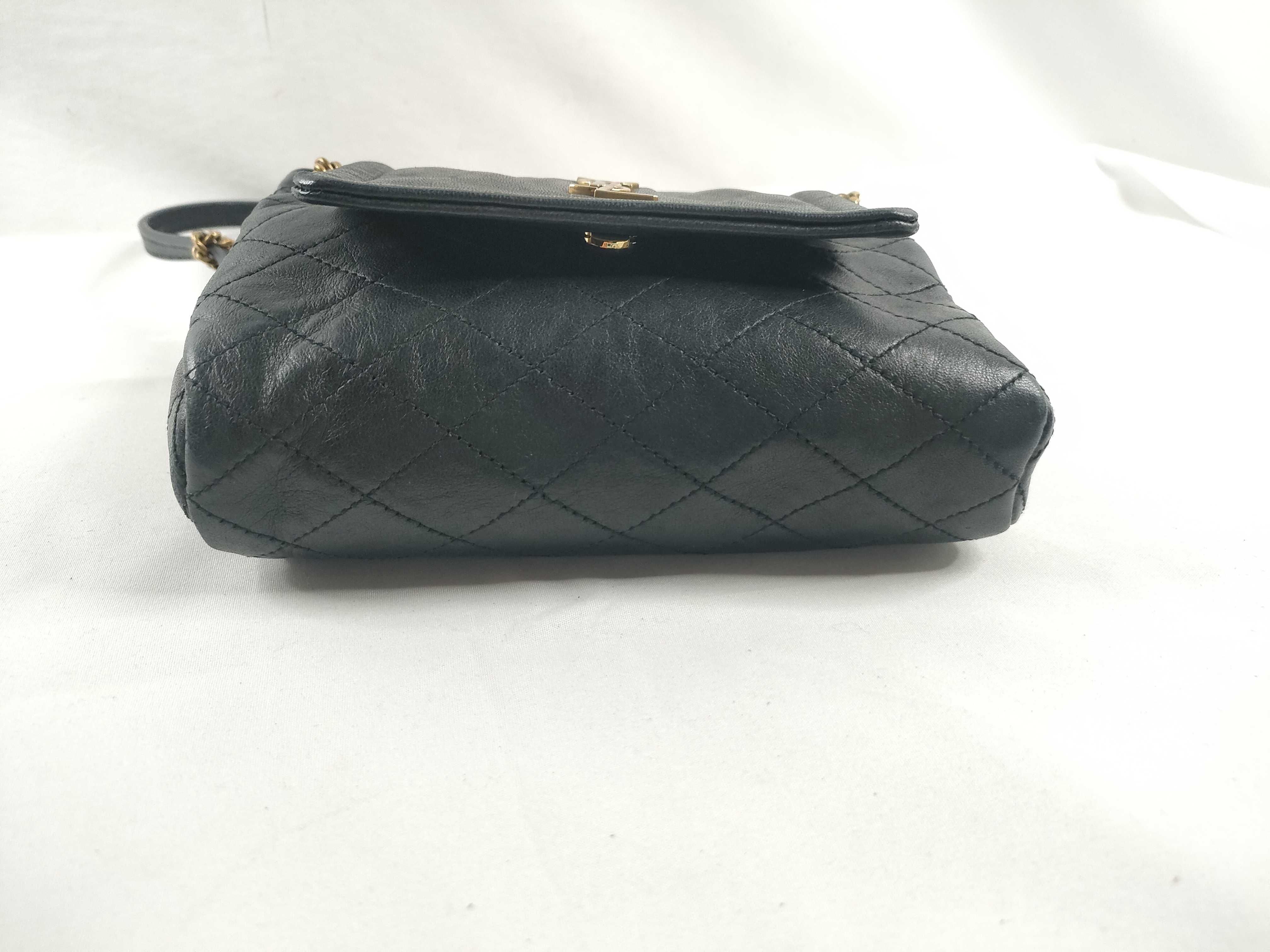 Mini Nolita Leather Chain Shoulder Bag, Black, 672738 (Shoulder Bag) — view 4