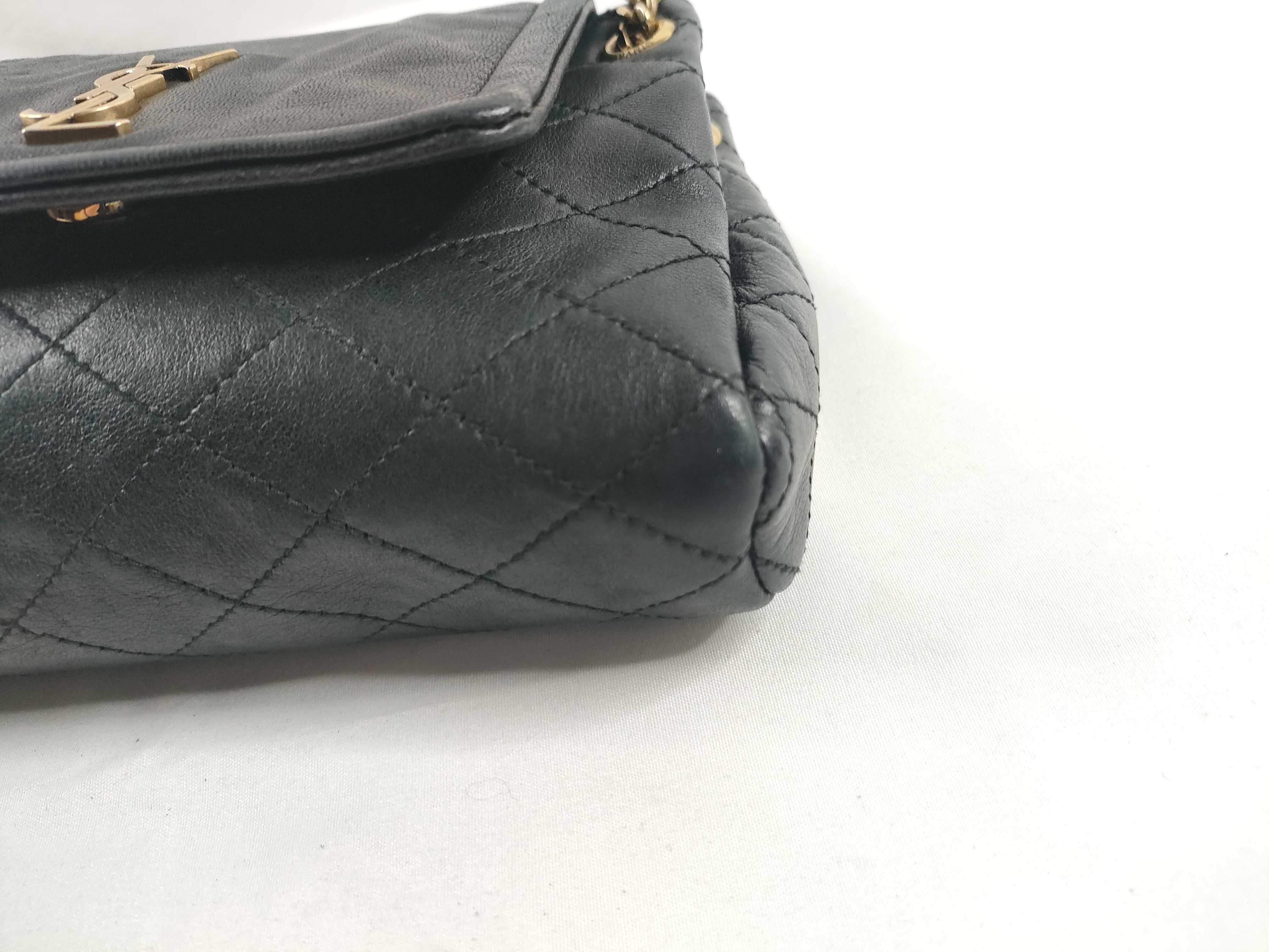 Mini Nolita Leather Chain Shoulder Bag, Black, 672738 (Shoulder Bag) — view 5
