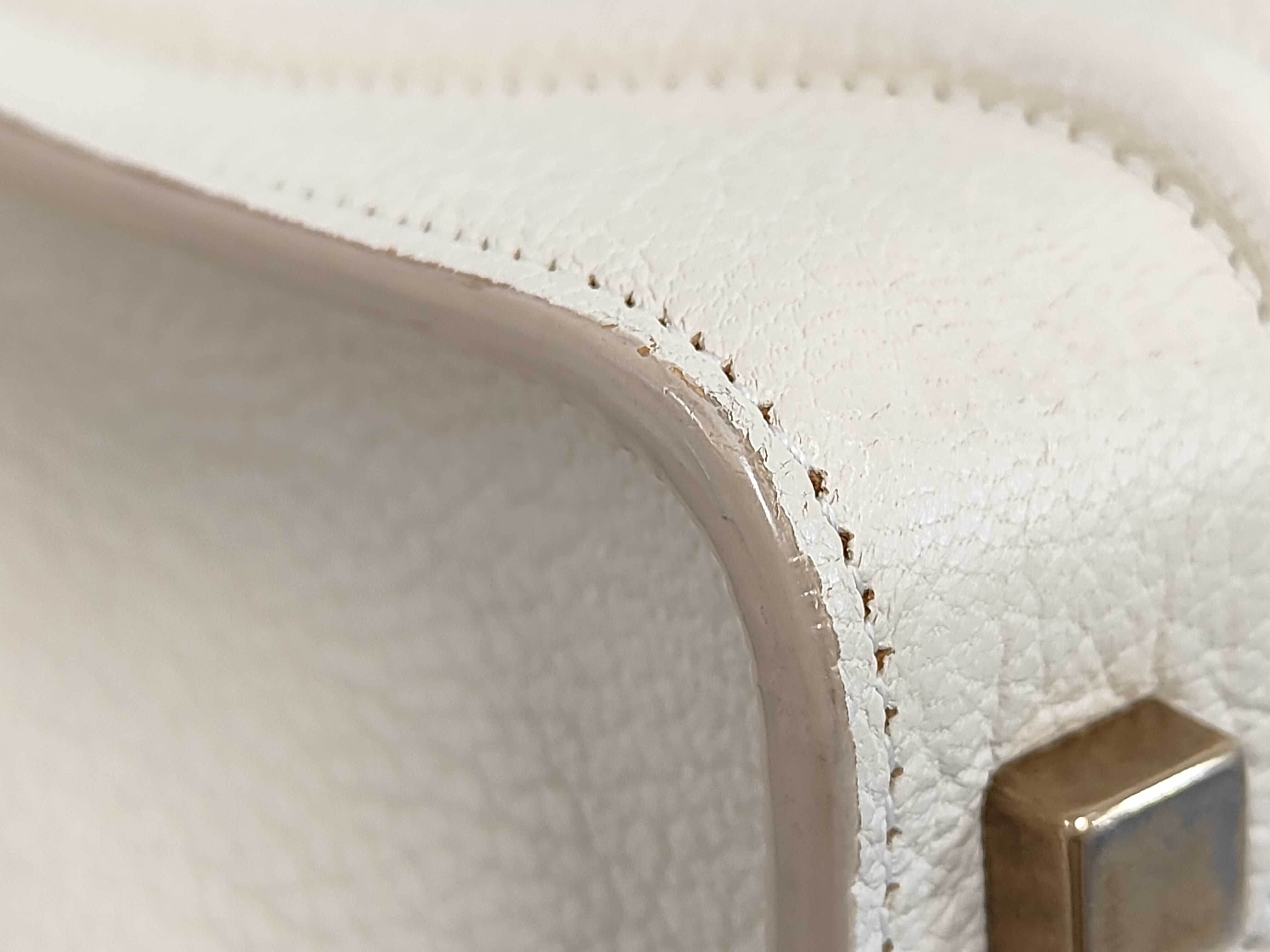 Luggage Micro Shopper Leather 2-Way Handbag White Handbag — view 3