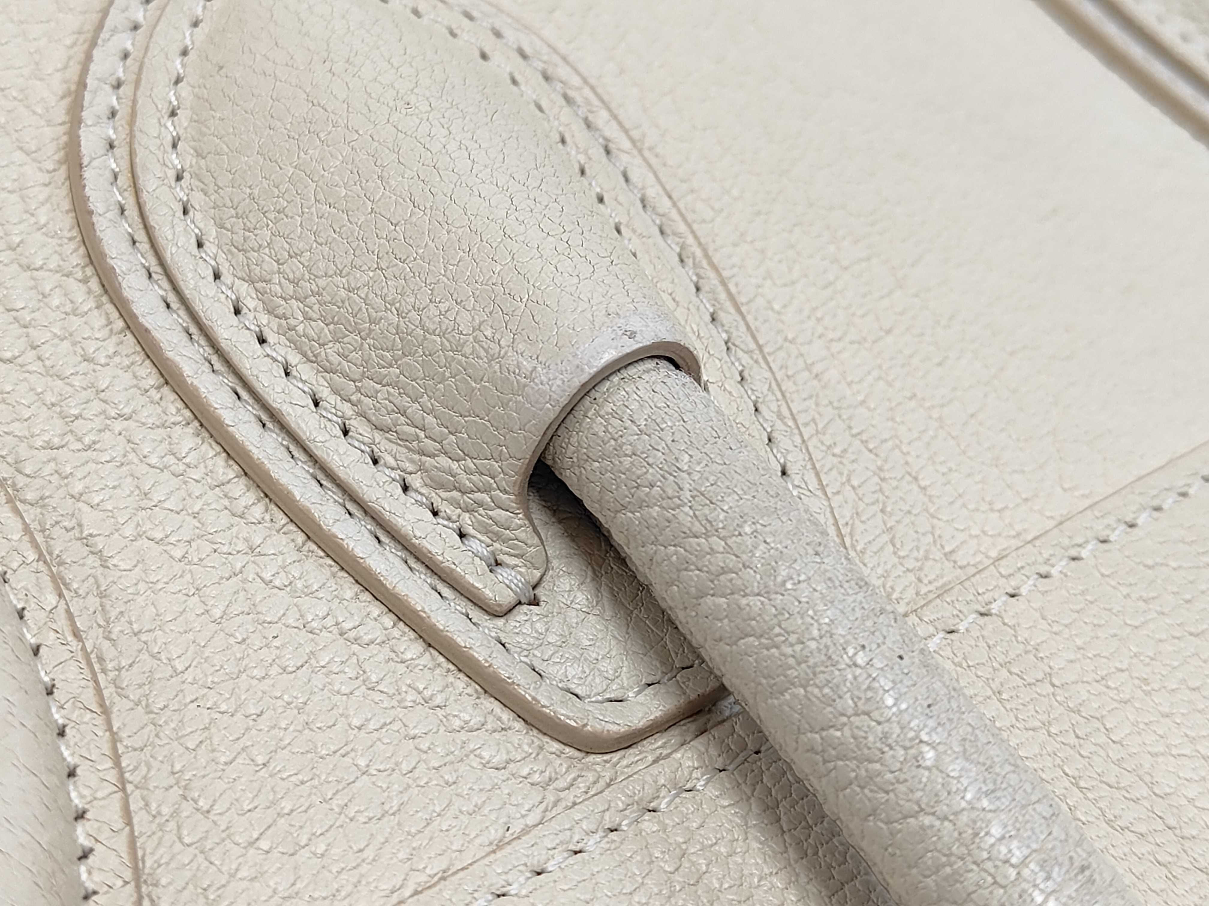 Luggage Micro Shopper Leather 2-Way Handbag White Handbag — view 6