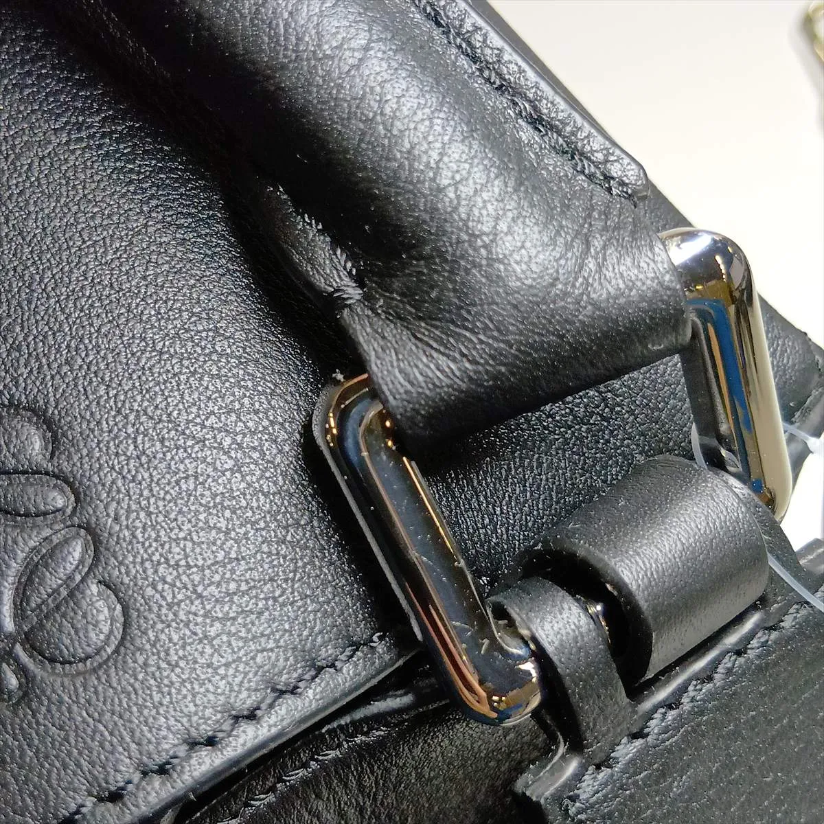 Puzzle Bag Small Leather 2-Way Handbag Black — view 13