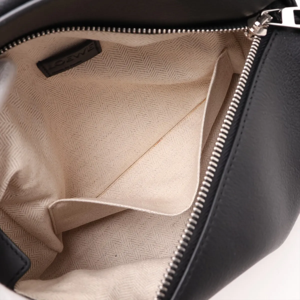 Puzzle Bag Small Leather 2-Way Handbag Black — view 9