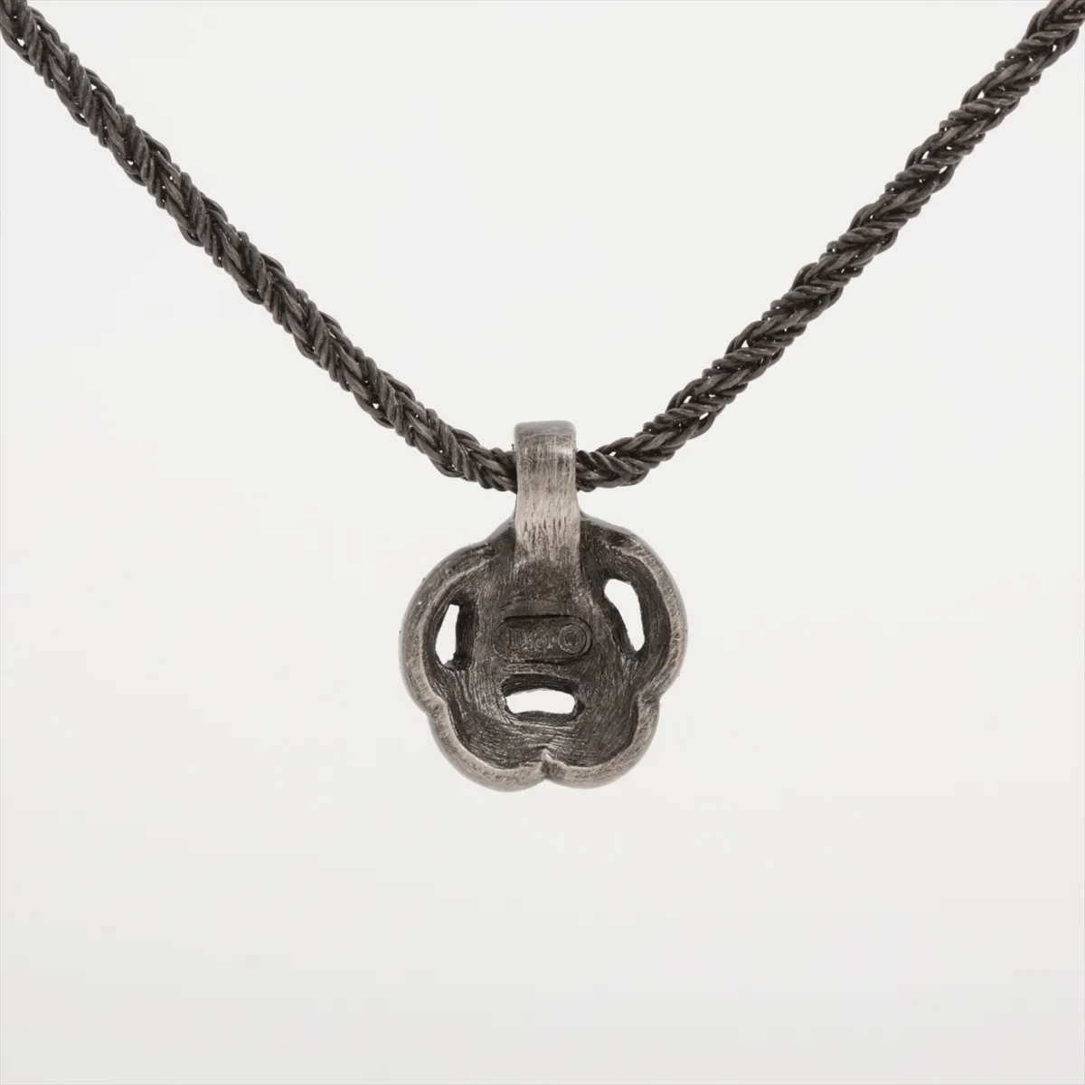 Necklace Metal x Rhinestone Silver — view 2
