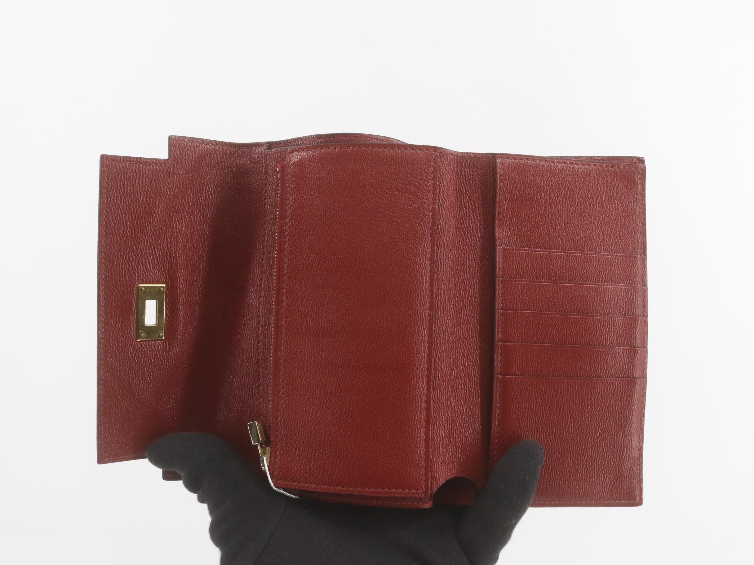 Kelly Wallet, Tri-fold Wallet, M Stamp — view 4