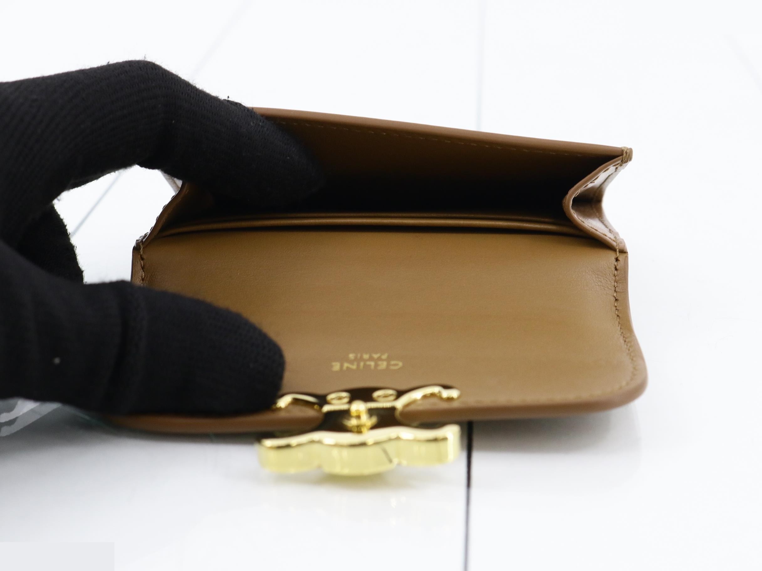 Triomphe Card Case, Brown — view 4