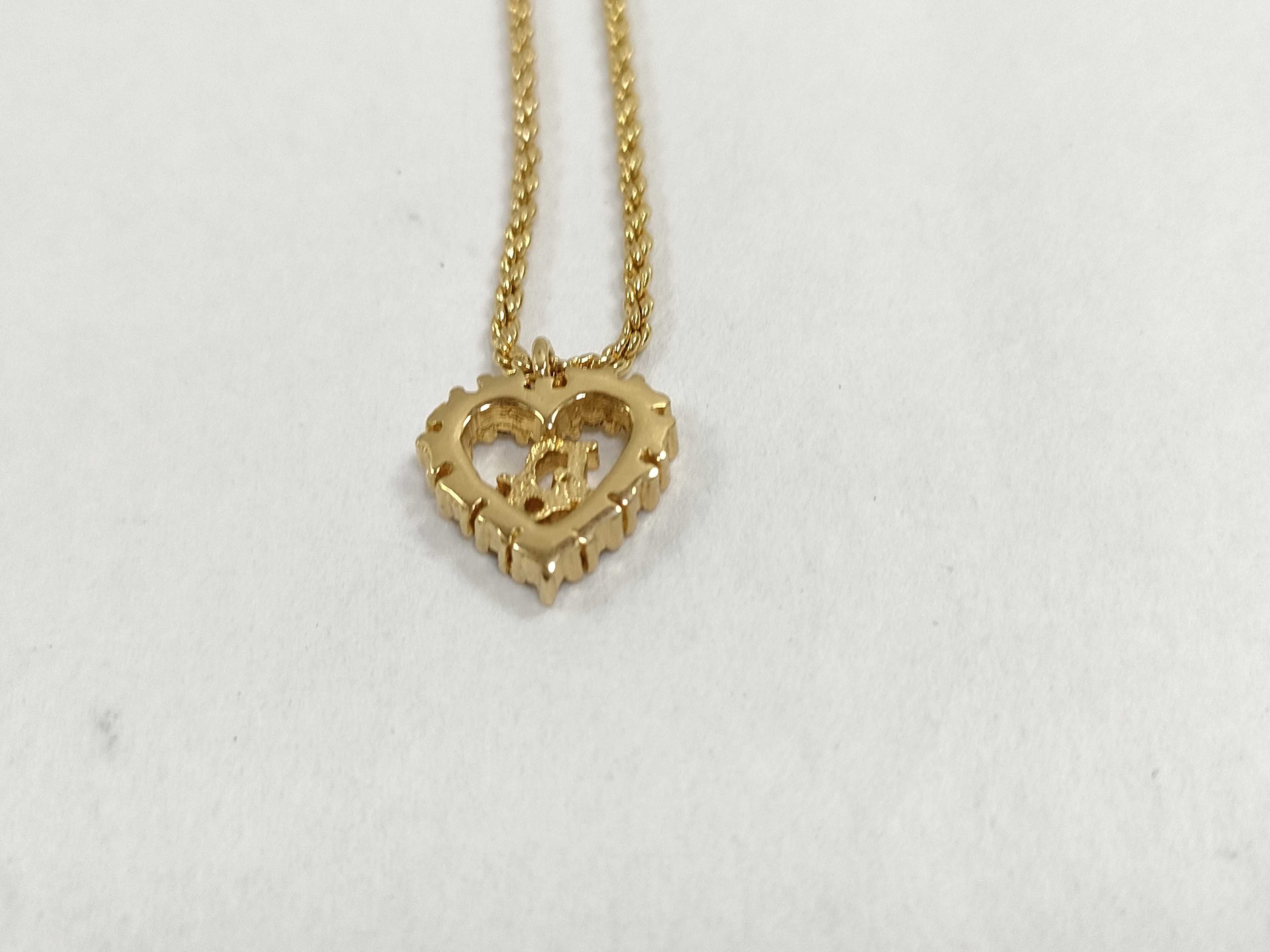 Gold Heart Necklace — view 2