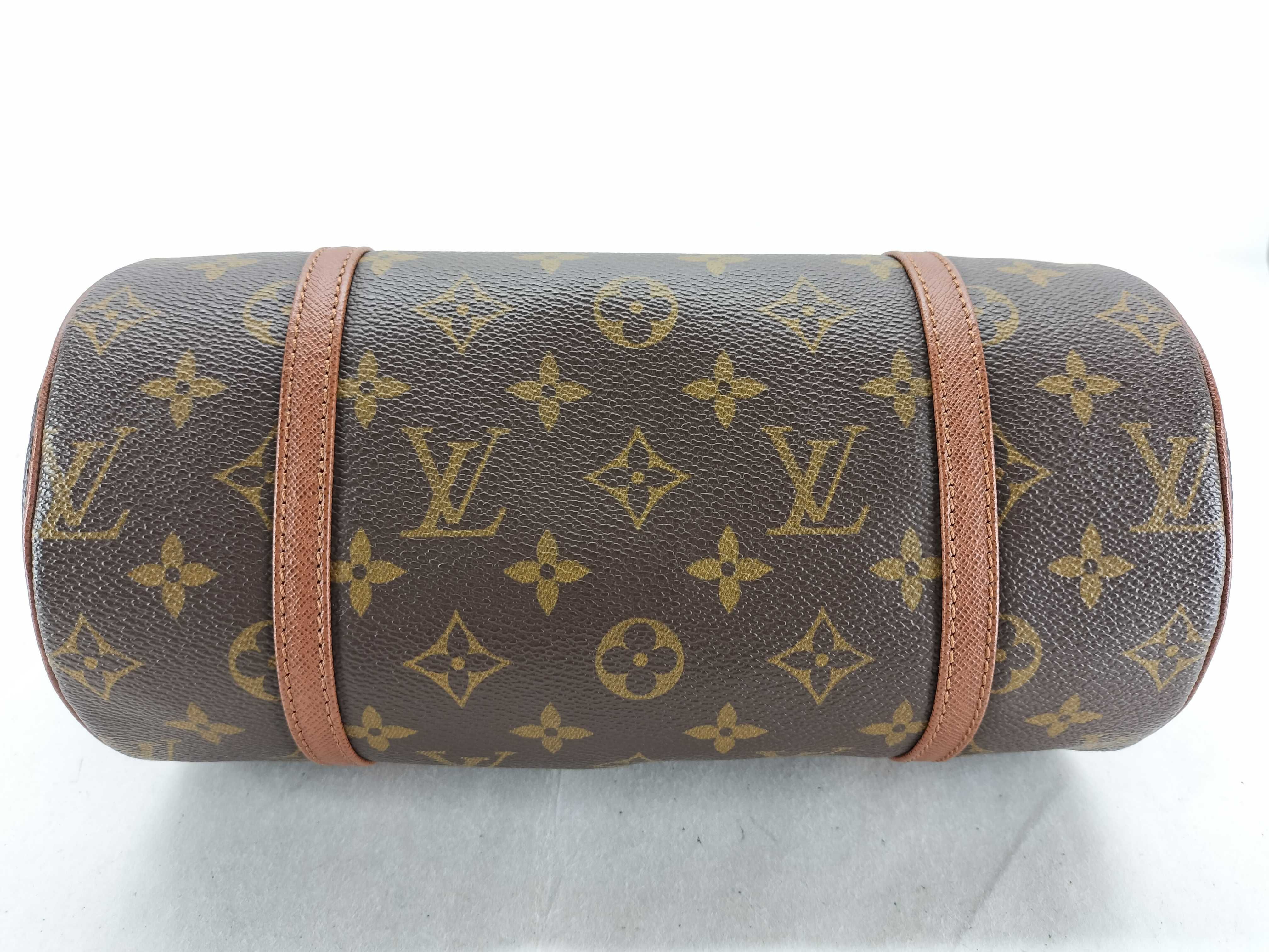 Monogram Papillon 26 (older model) handbag with dust bag — view 7