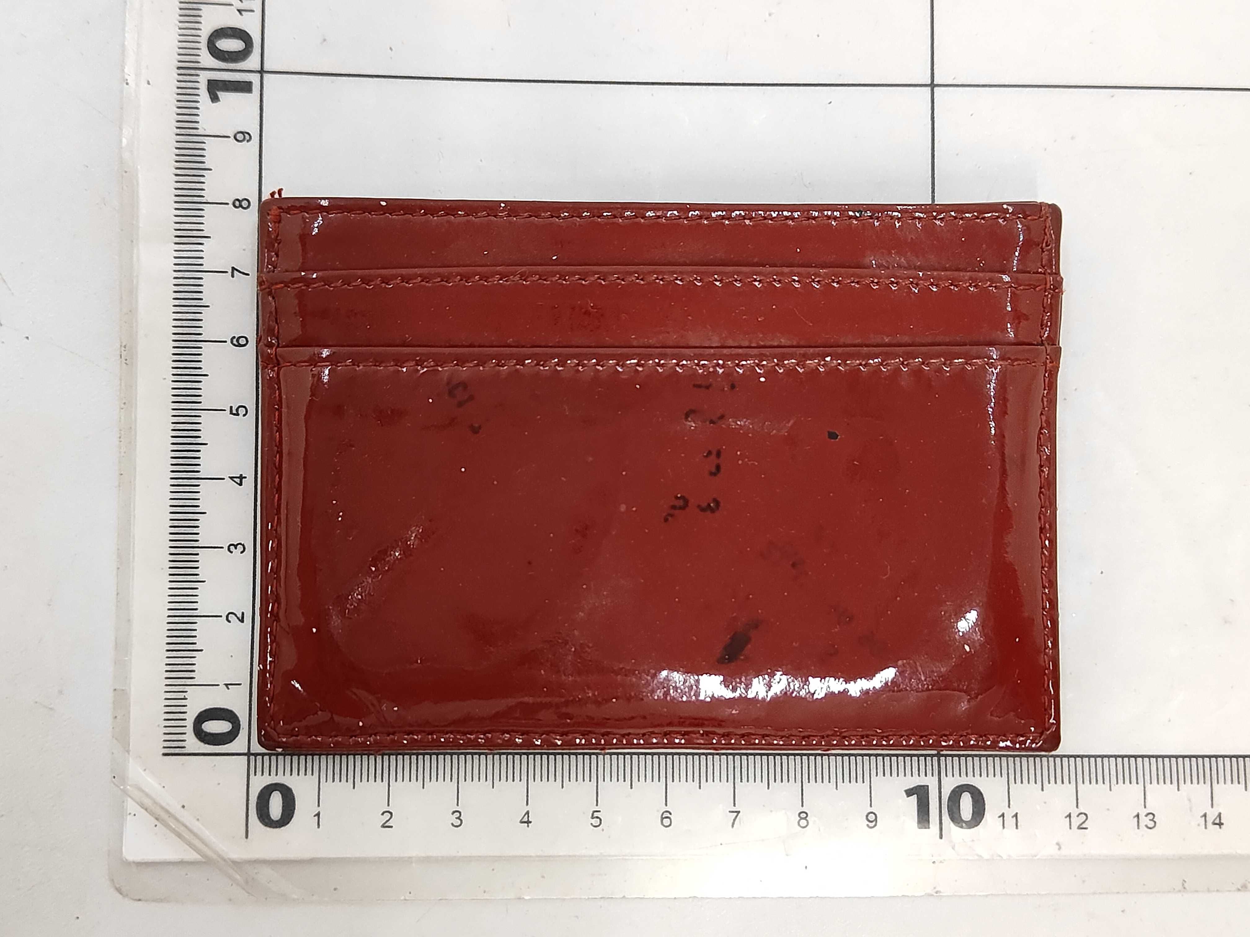 card case, Matelassé red, serial number 15 series, card case/pass case/business card holder. — view 2