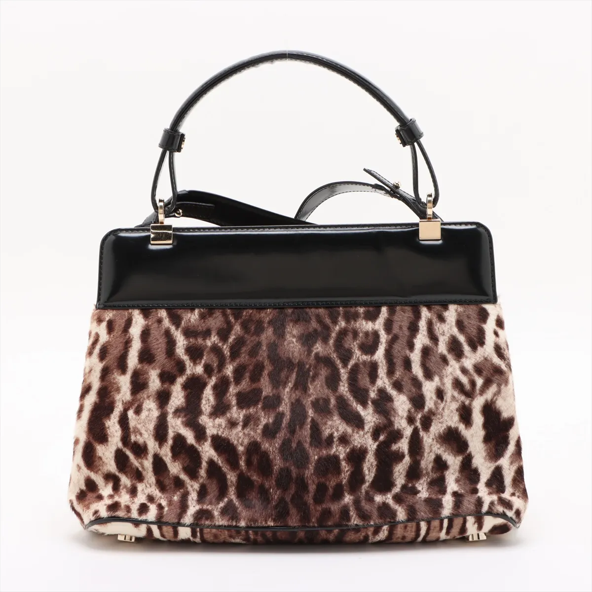 Fur x Leather 2WAY Handbag Leopard — view 2