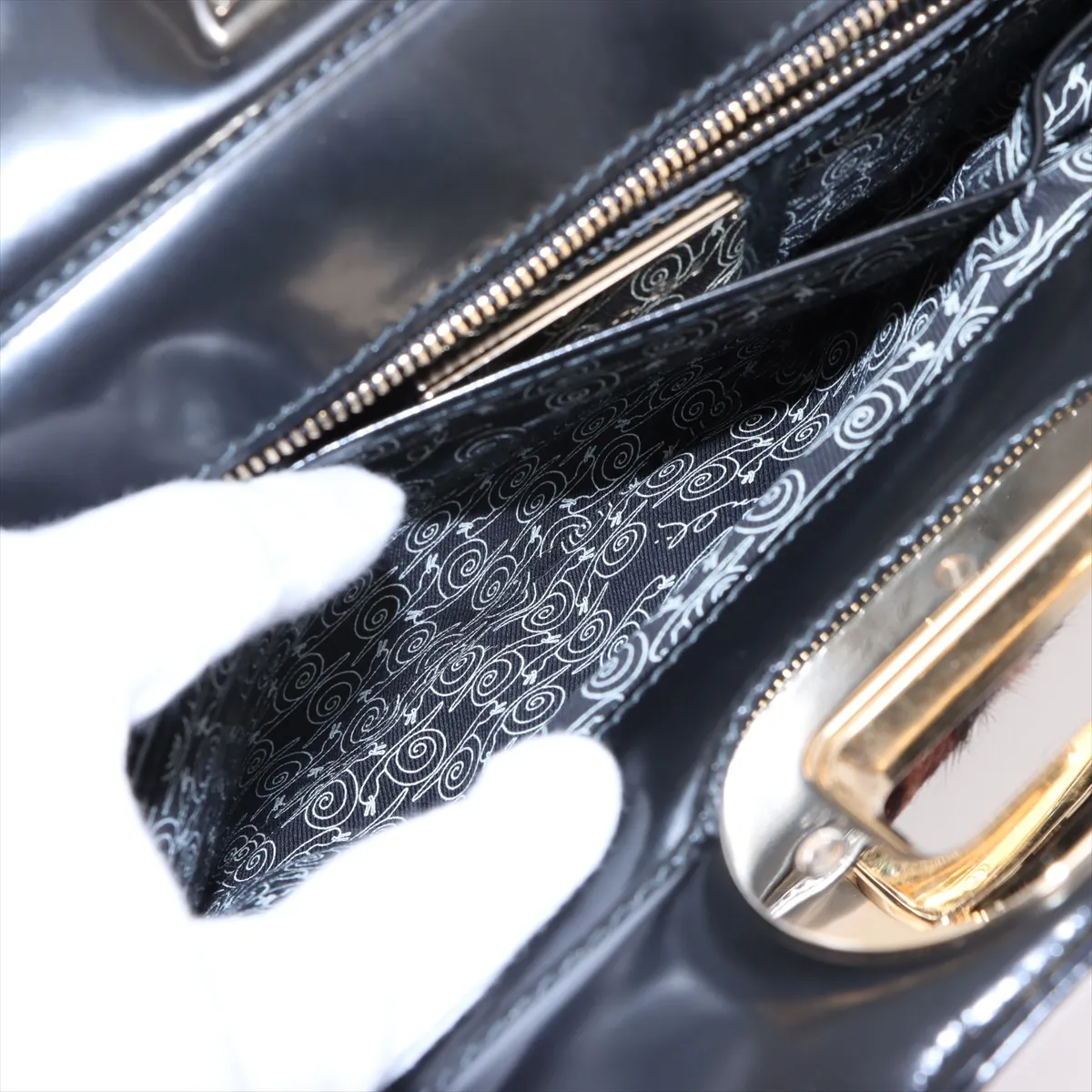 Fur x Leather 2WAY Handbag Leopard — view 10