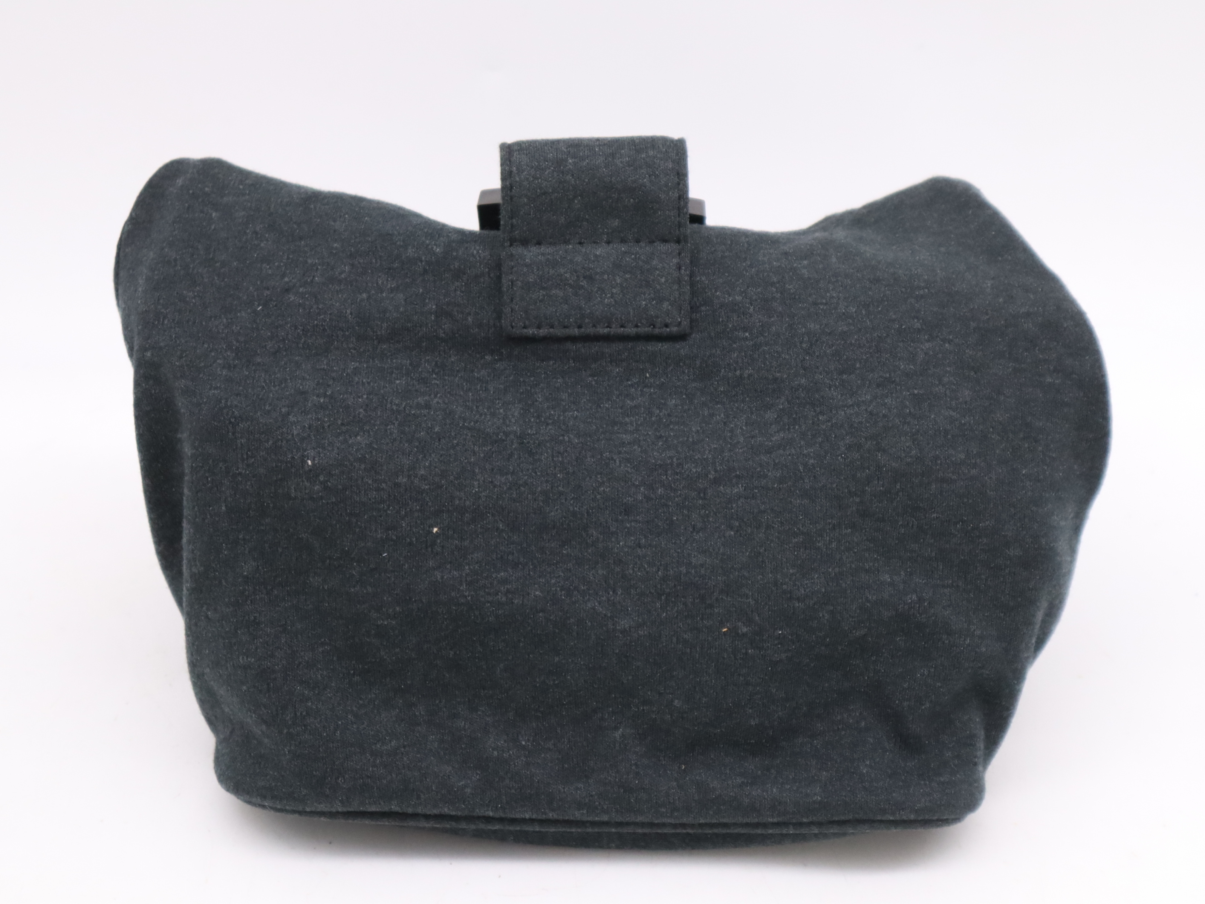 26686 Cotton One Shoulder Bag Gray SV Metal Fittings Storage Bag Included Shoulder Bag — view 2