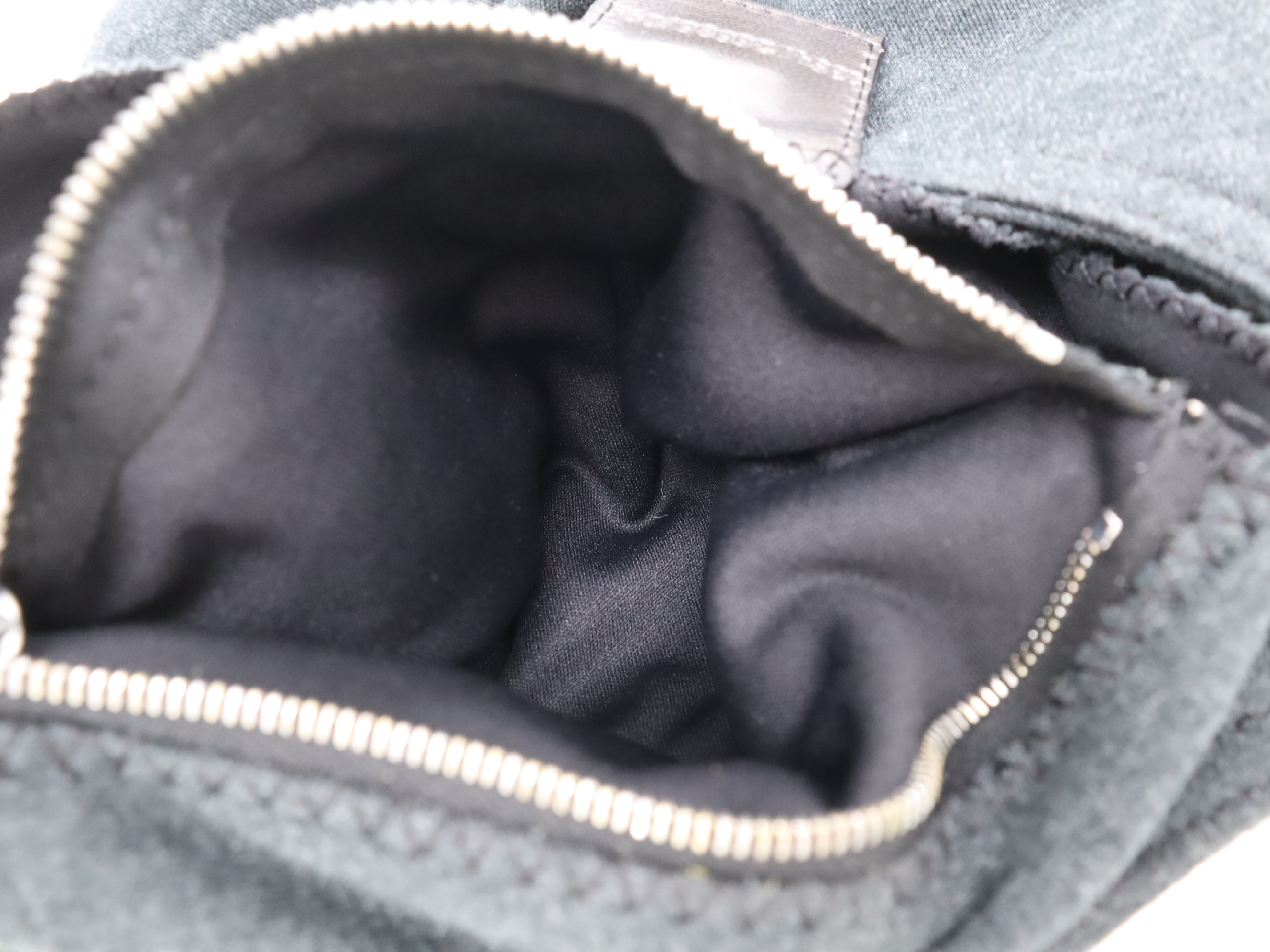 26686 Cotton One Shoulder Bag Gray SV Metal Fittings Storage Bag Included Shoulder Bag — view 11