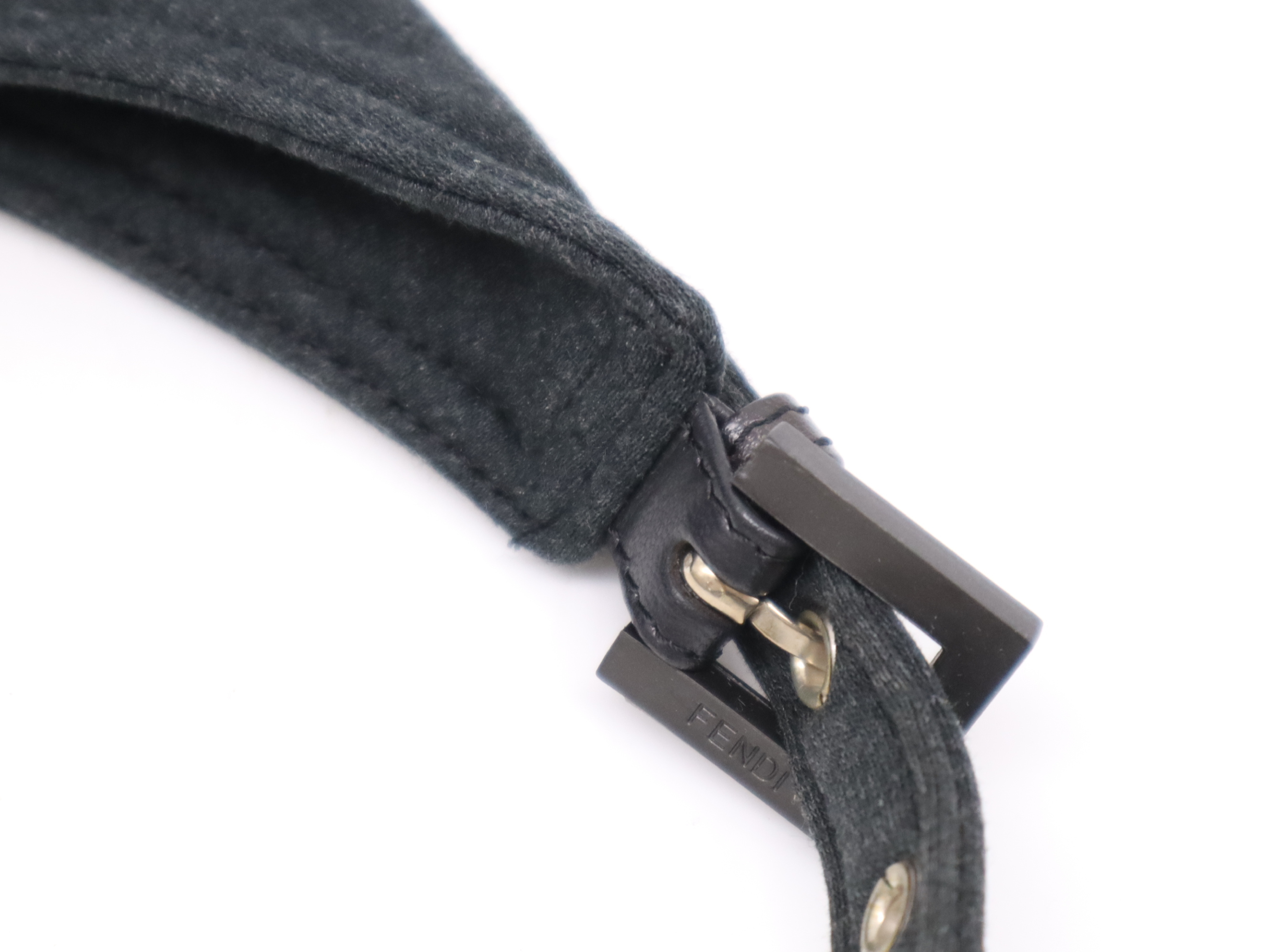 26686 Cotton One Shoulder Bag Gray SV Metal Fittings Storage Bag Included Shoulder Bag — view 8