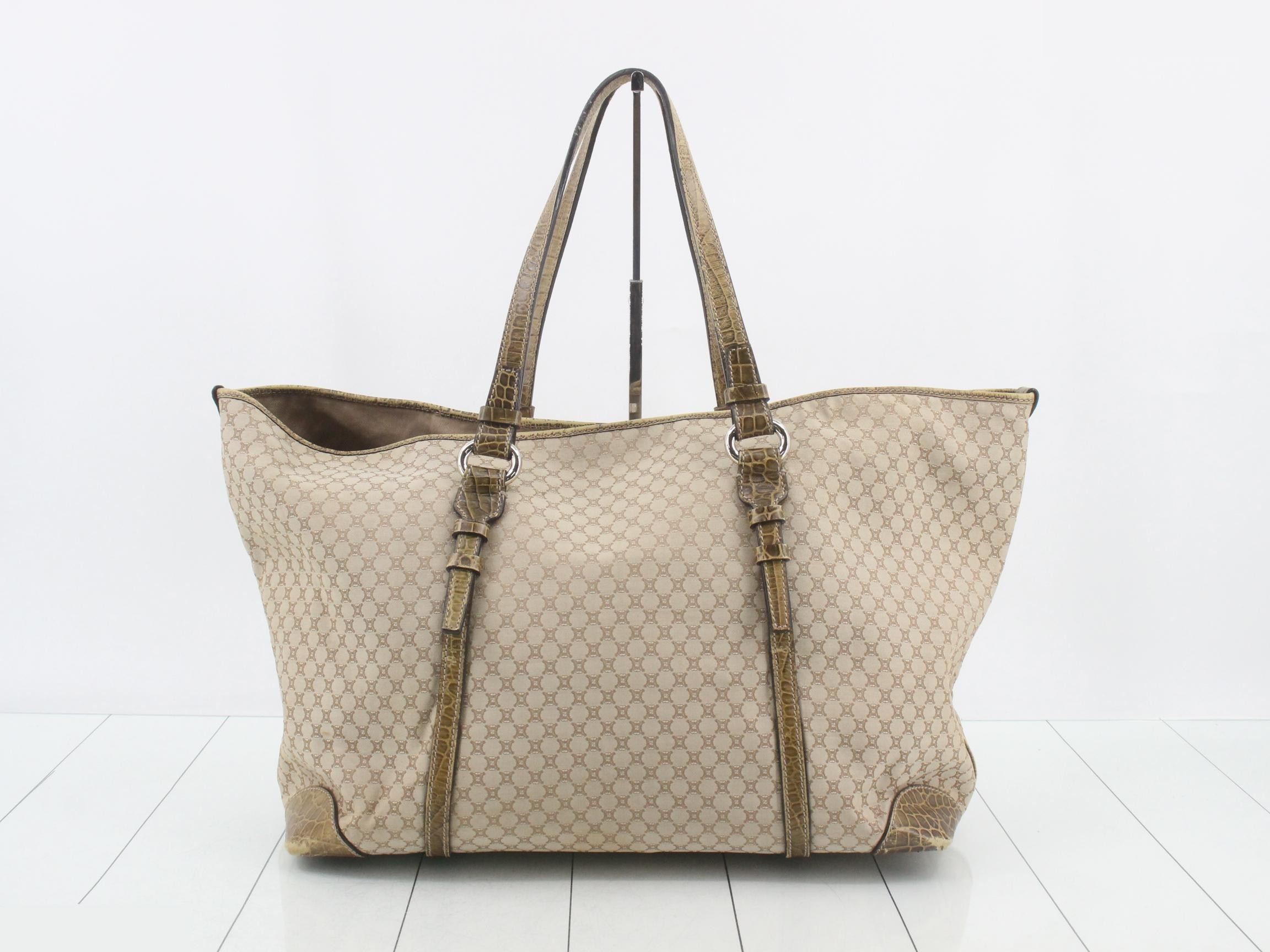 Macadam Tote Bag, Beige Canvas Leather — view 2