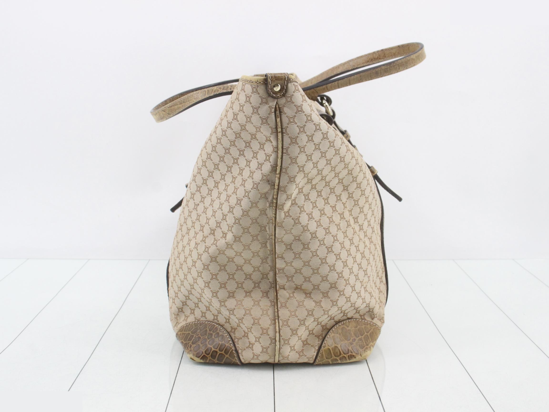 Macadam Tote Bag, Beige Canvas Leather — view 3