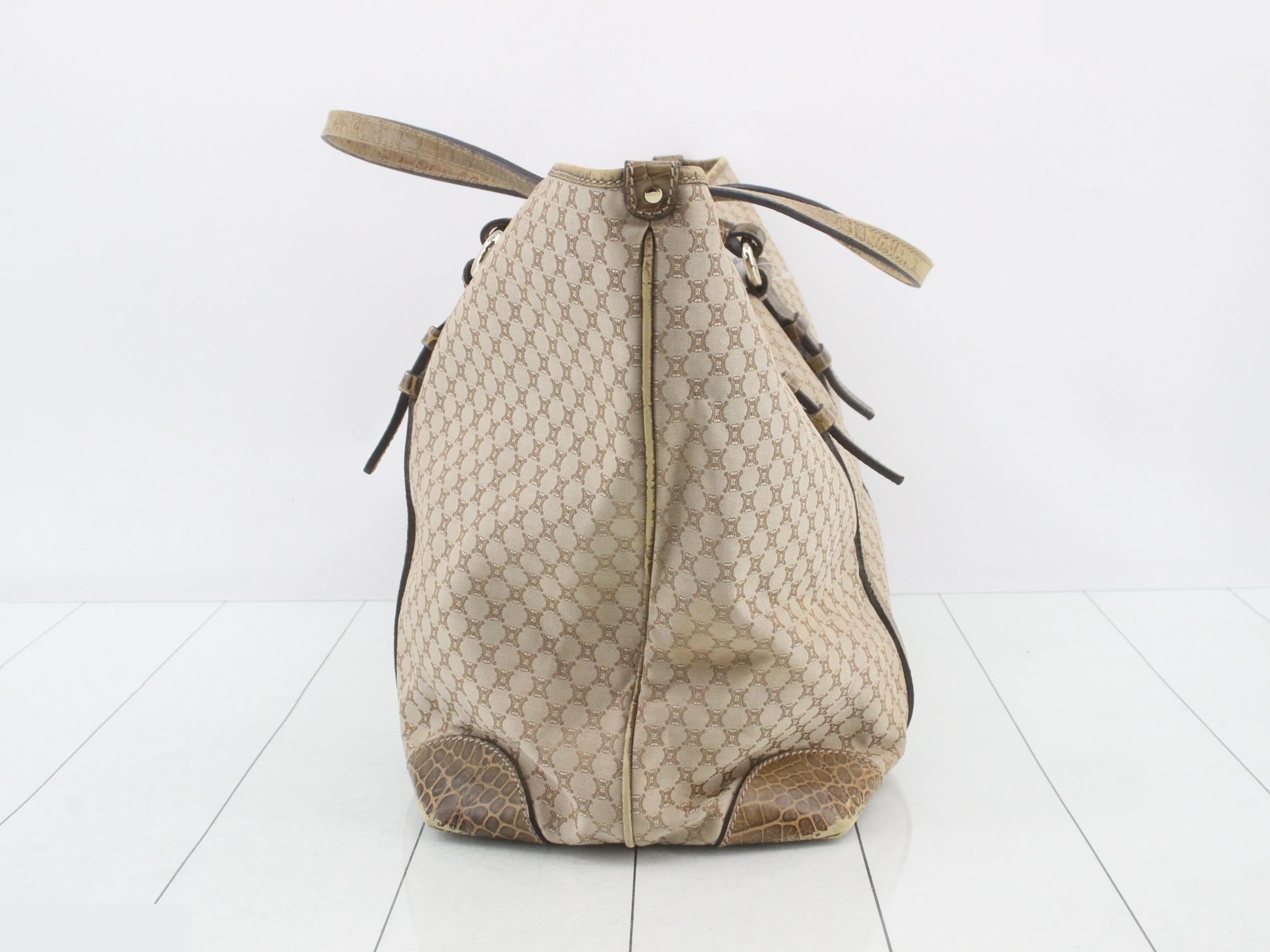Macadam Tote Bag, Beige Canvas Leather — view 4