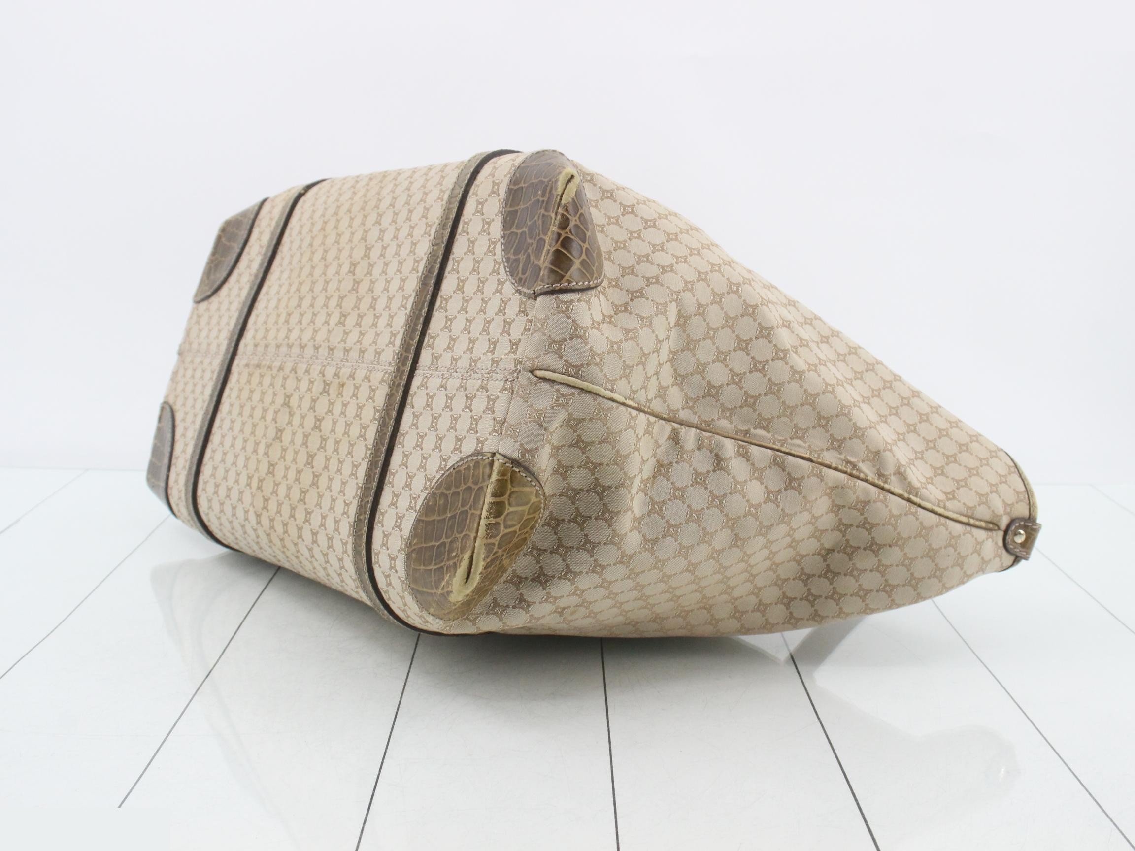 Macadam Tote Bag, Beige Canvas Leather — view 6