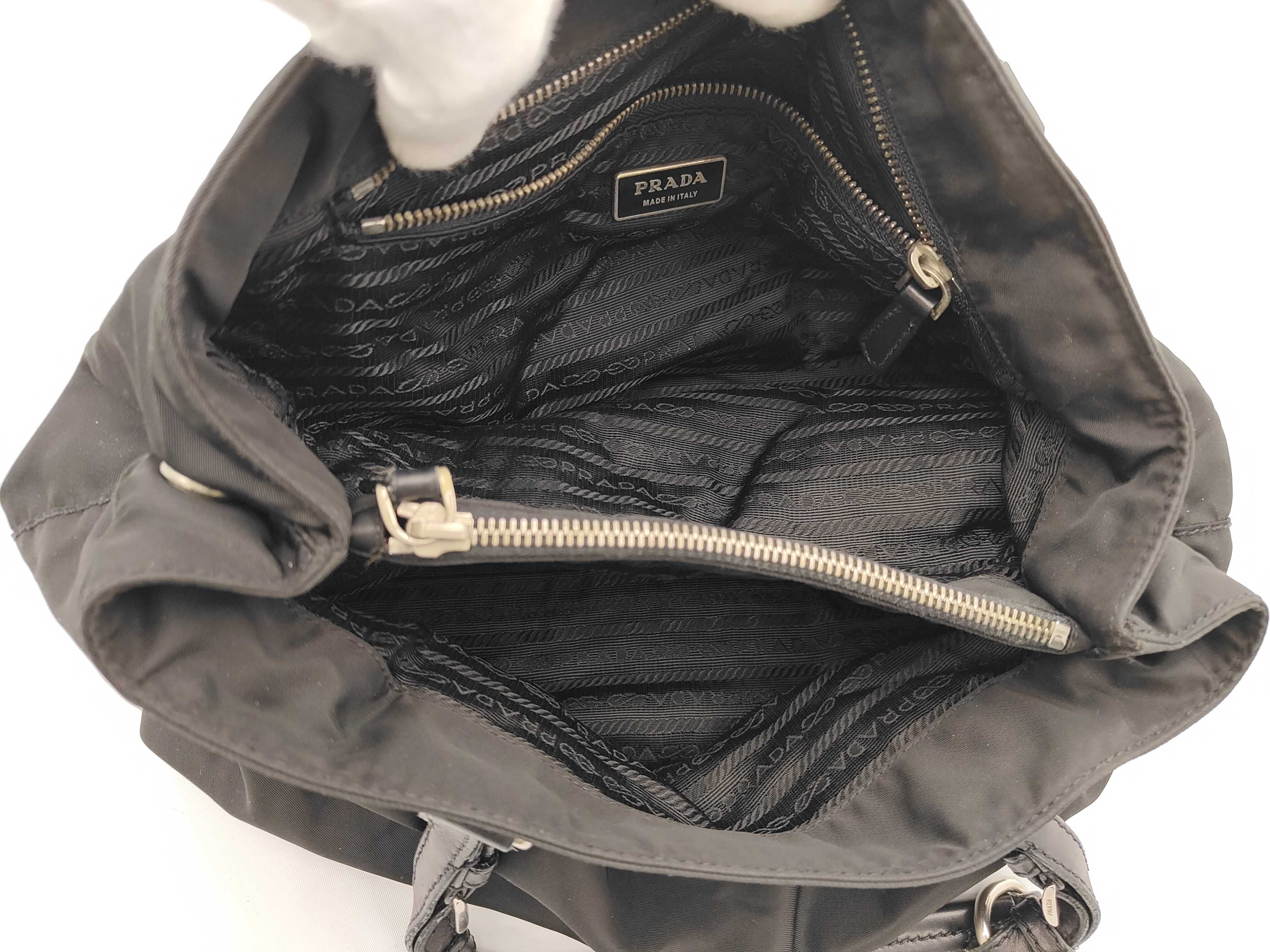 Nylon Handbag Black — view 8