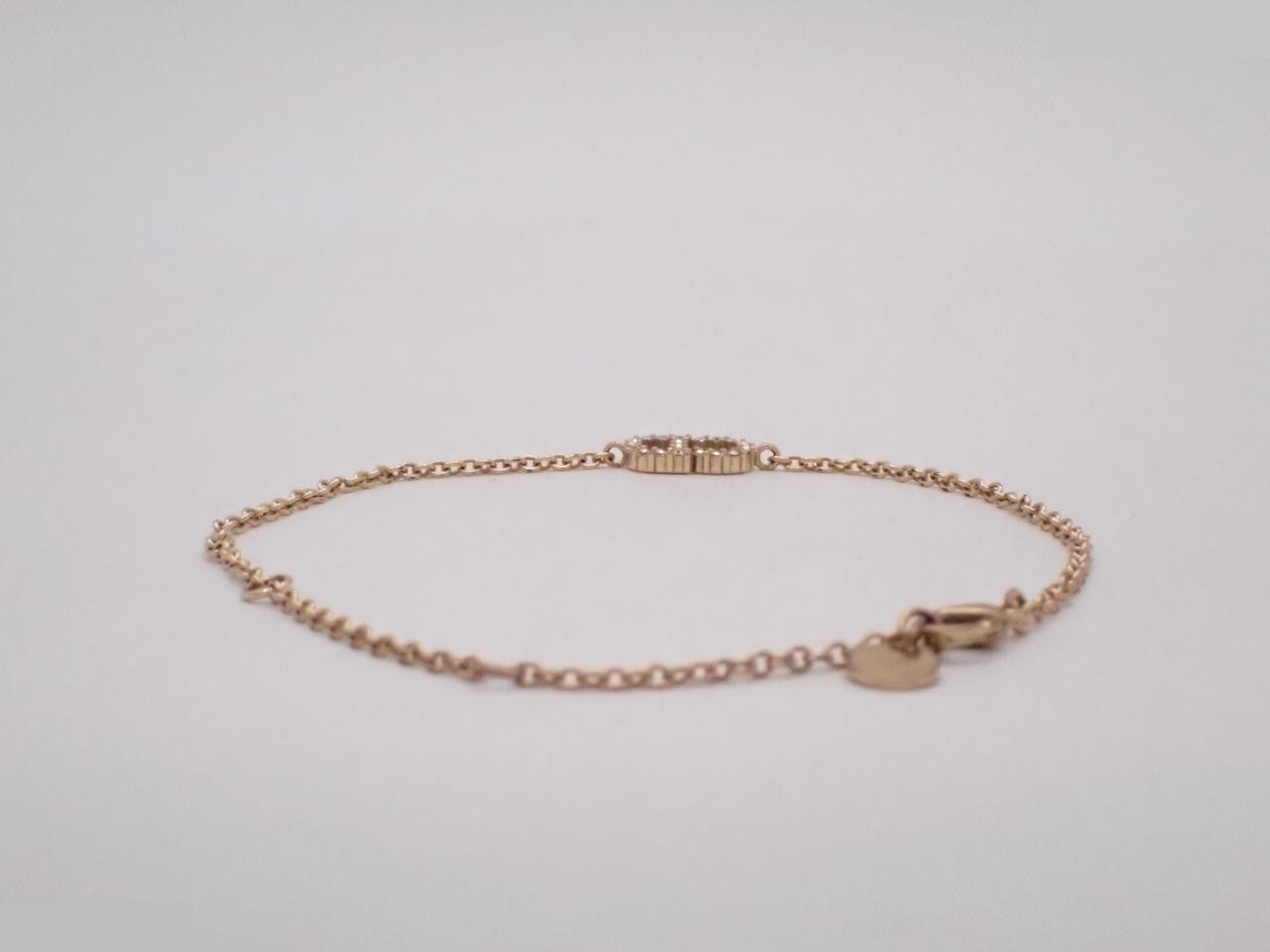 CD logo rhinestone bracelet, wrist circumference approximately 21.5 cm — view 2