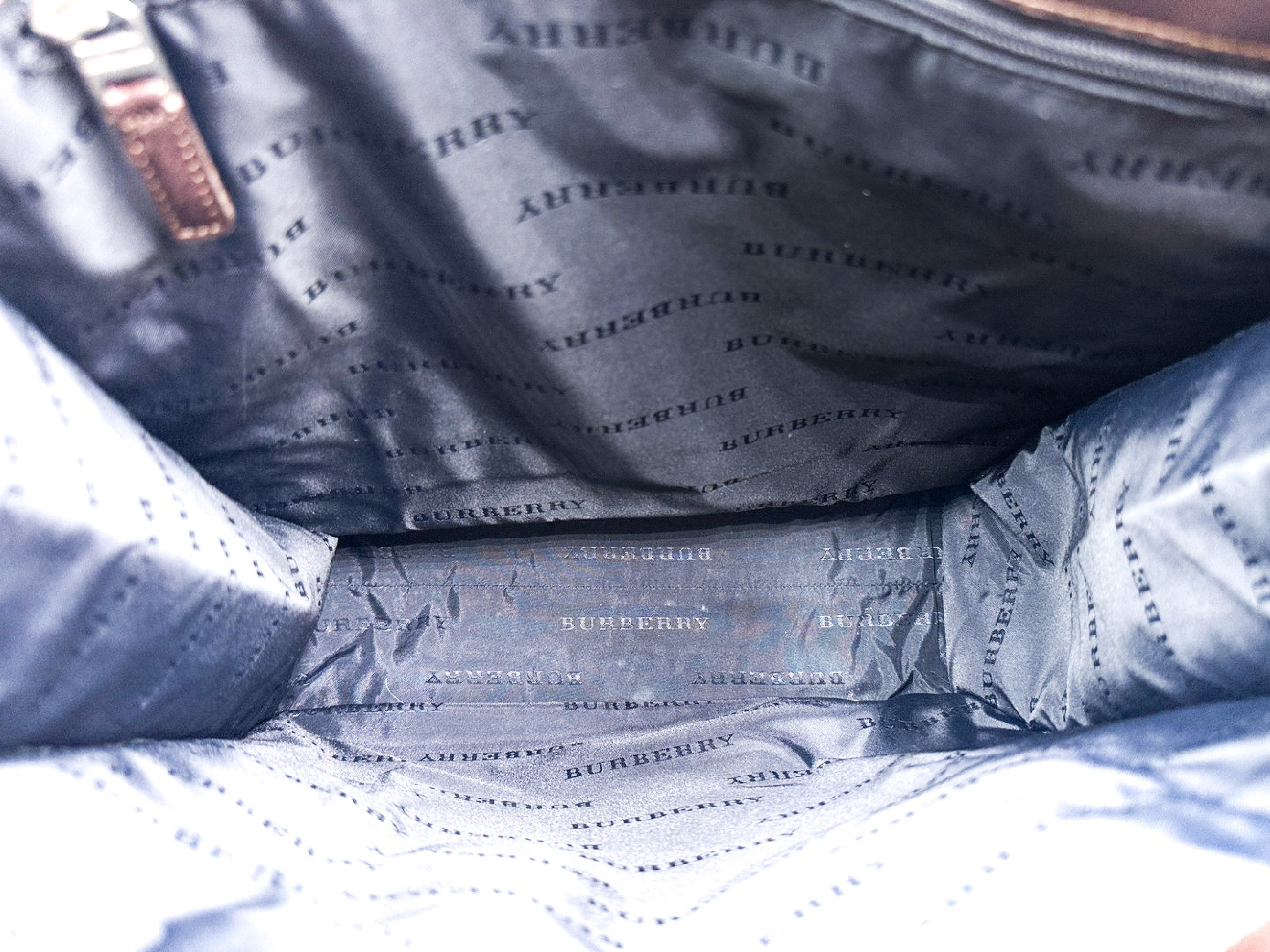 Nova Check Leather Tote Bag — view 10