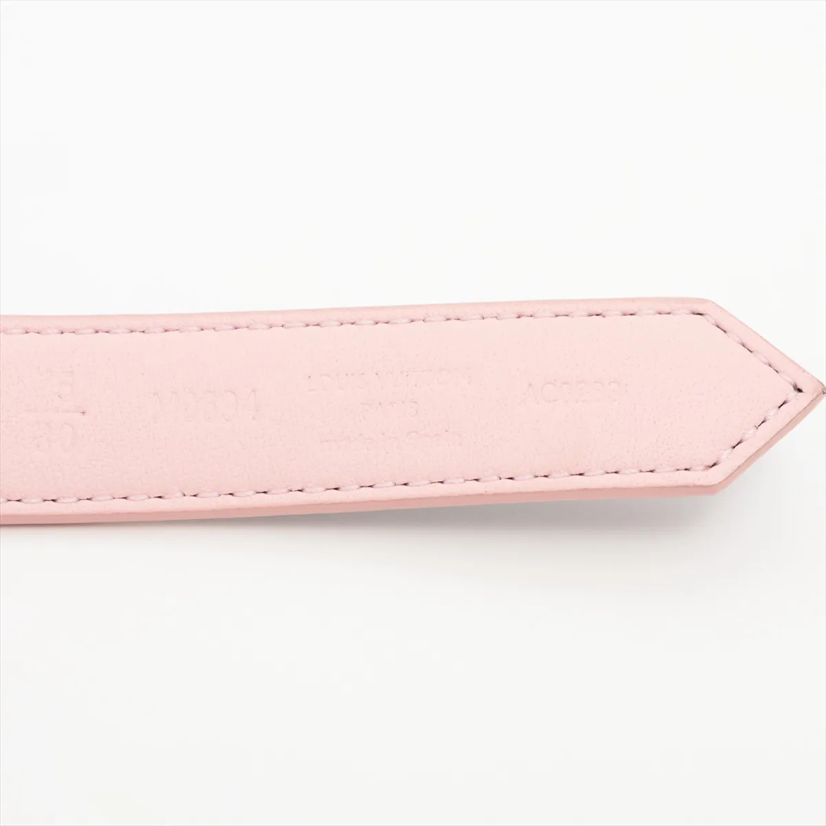 LV Circle Prime 20mm Reversible Belt AC0283, 75cm, PVC x Leather, Brown x Pink, — view 5