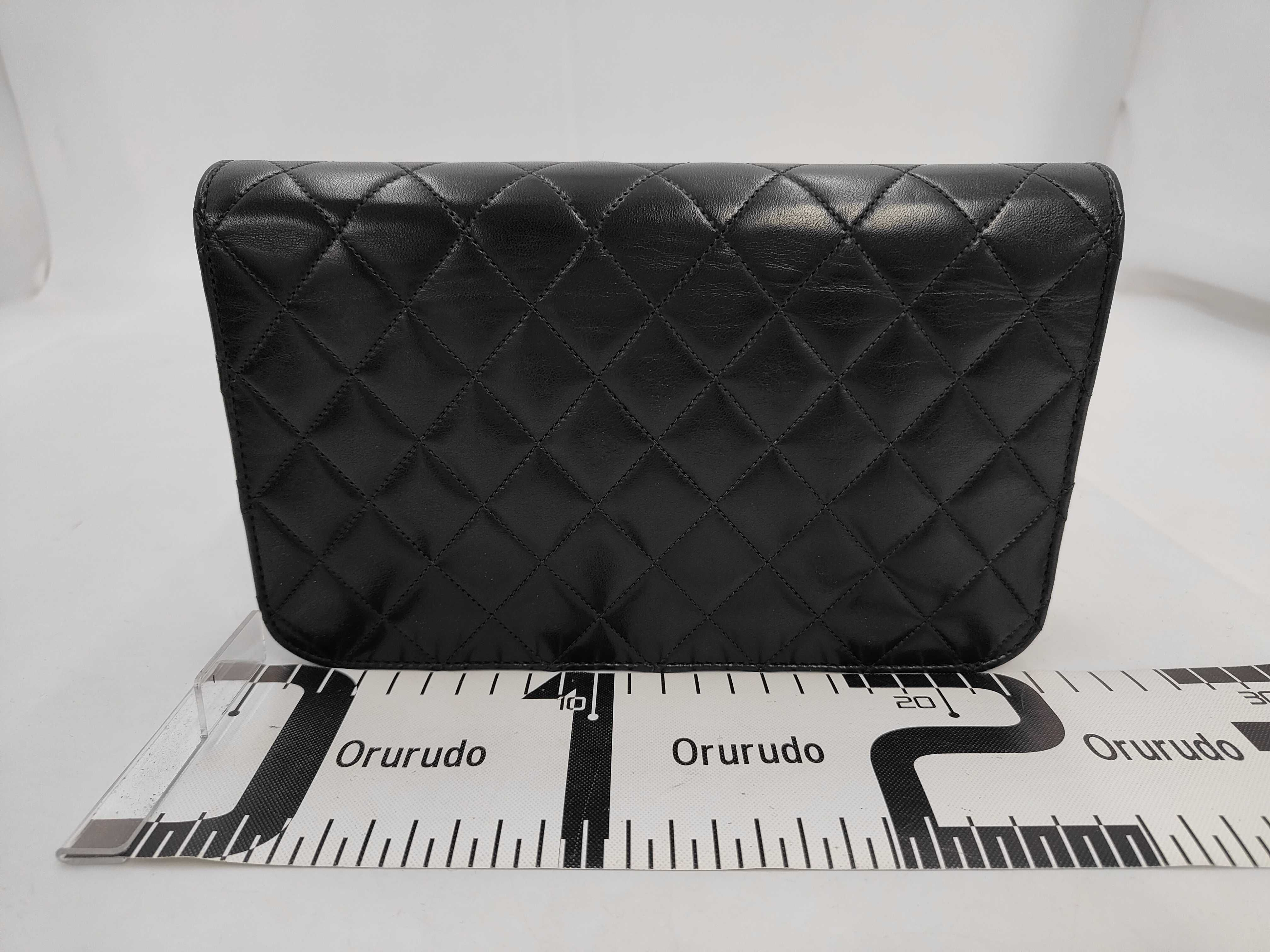 Matelassé Lambskin Push-Lock Chain Shoulder Bag (with seal) — view 2