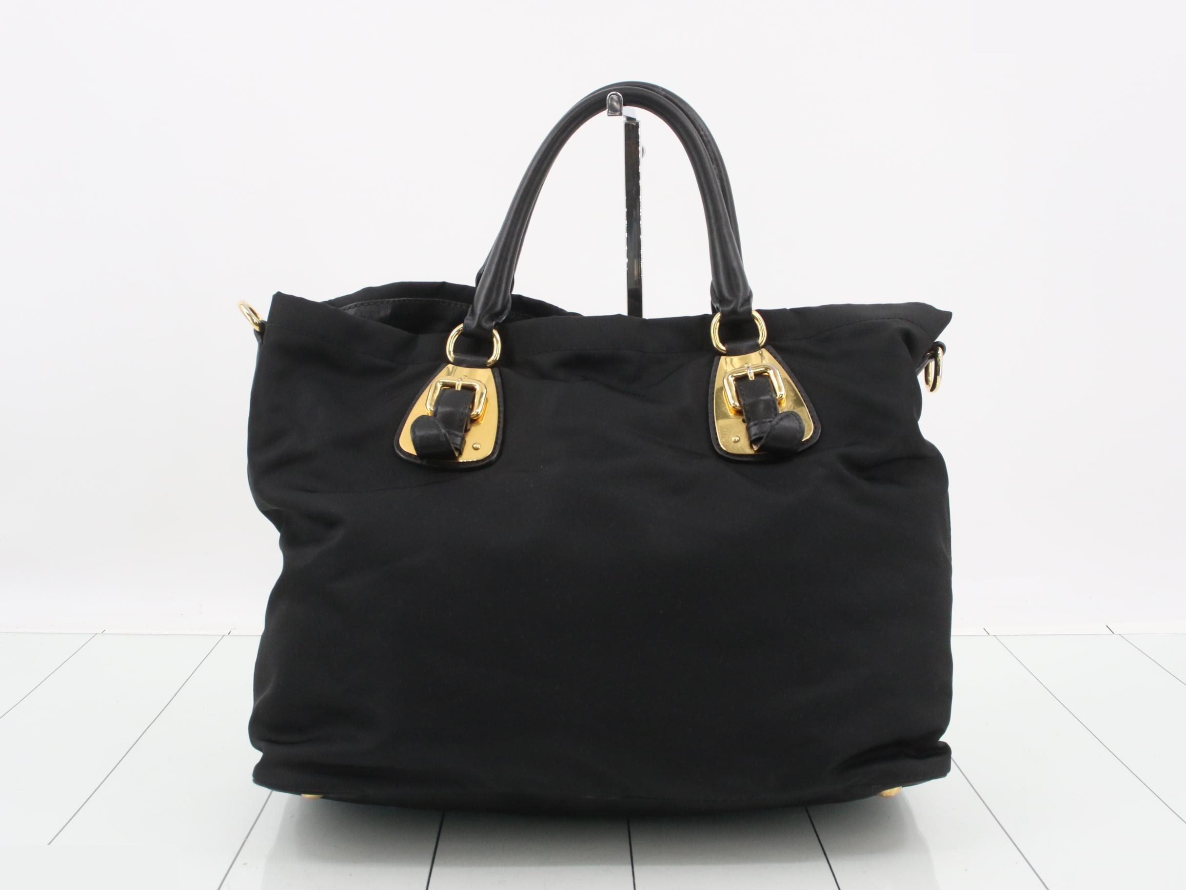 BN1902 Nylon * Leather 2-Way Shoulder Bag — view 2