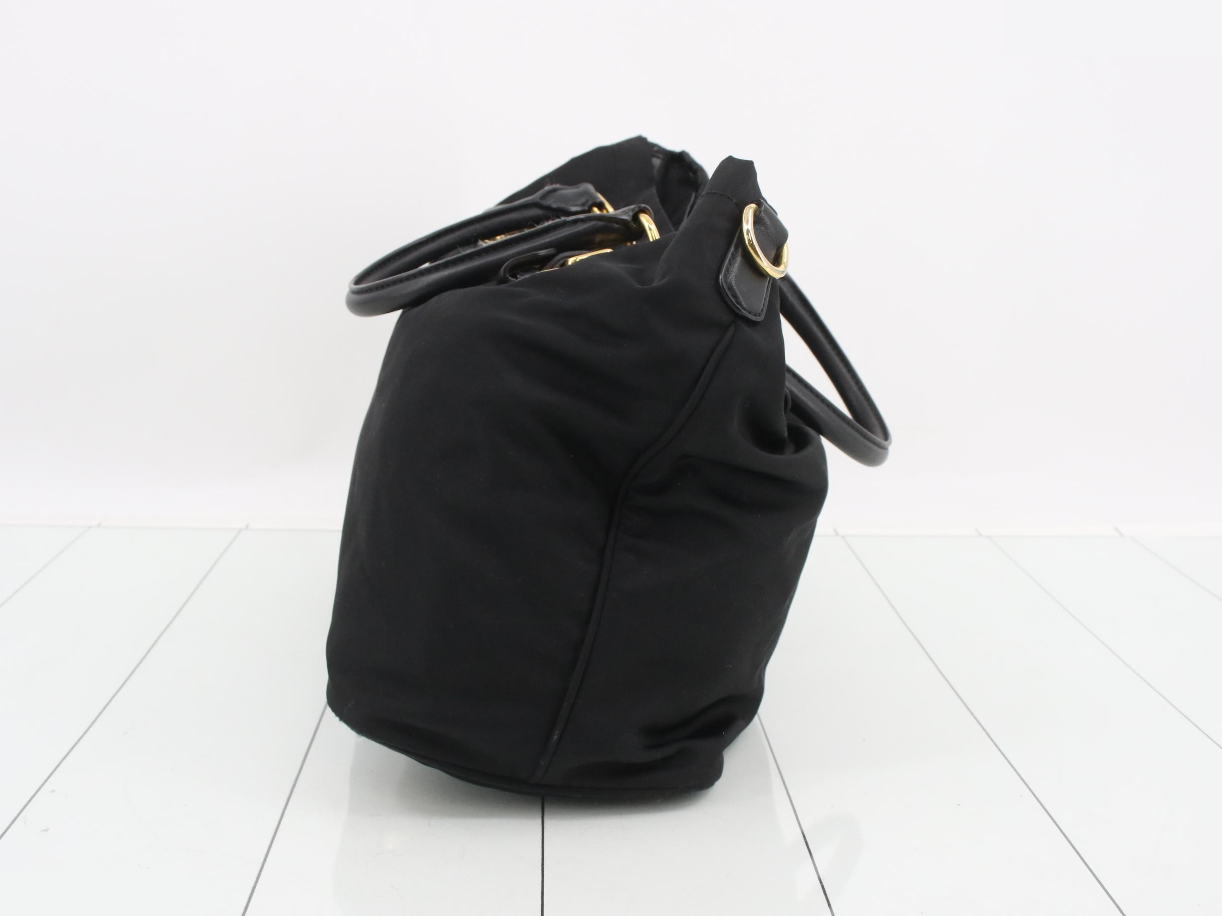 BN1902 Nylon * Leather 2-Way Shoulder Bag — view 3