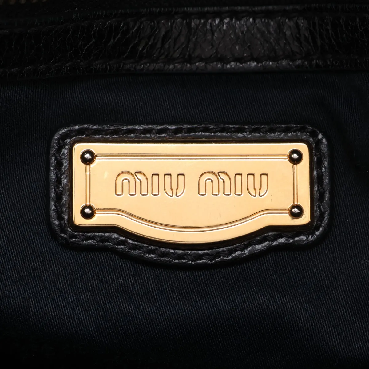 Leather 2-Way Handbag, Black — view 10