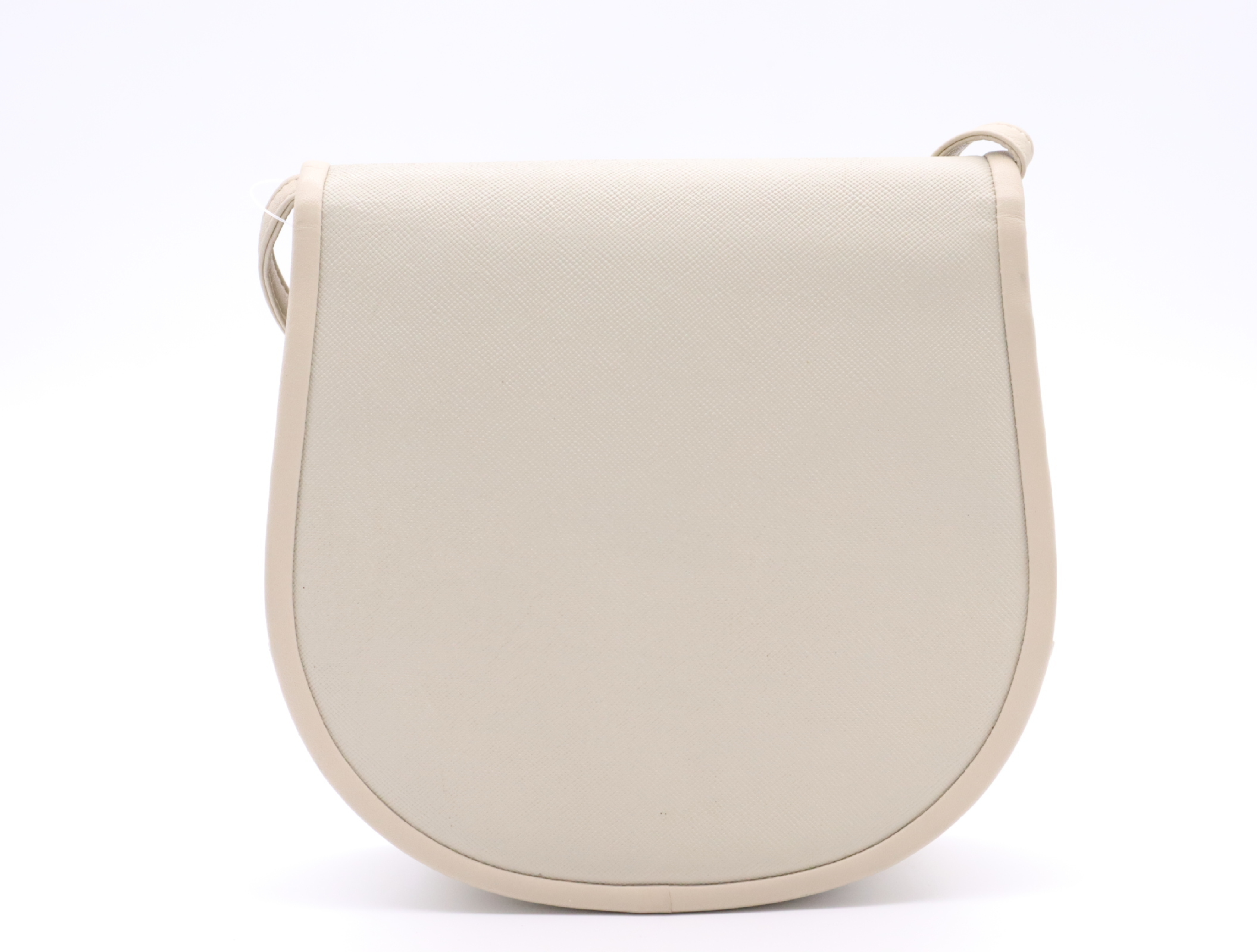 PVC Shoulder Bag, Ivory — view 2