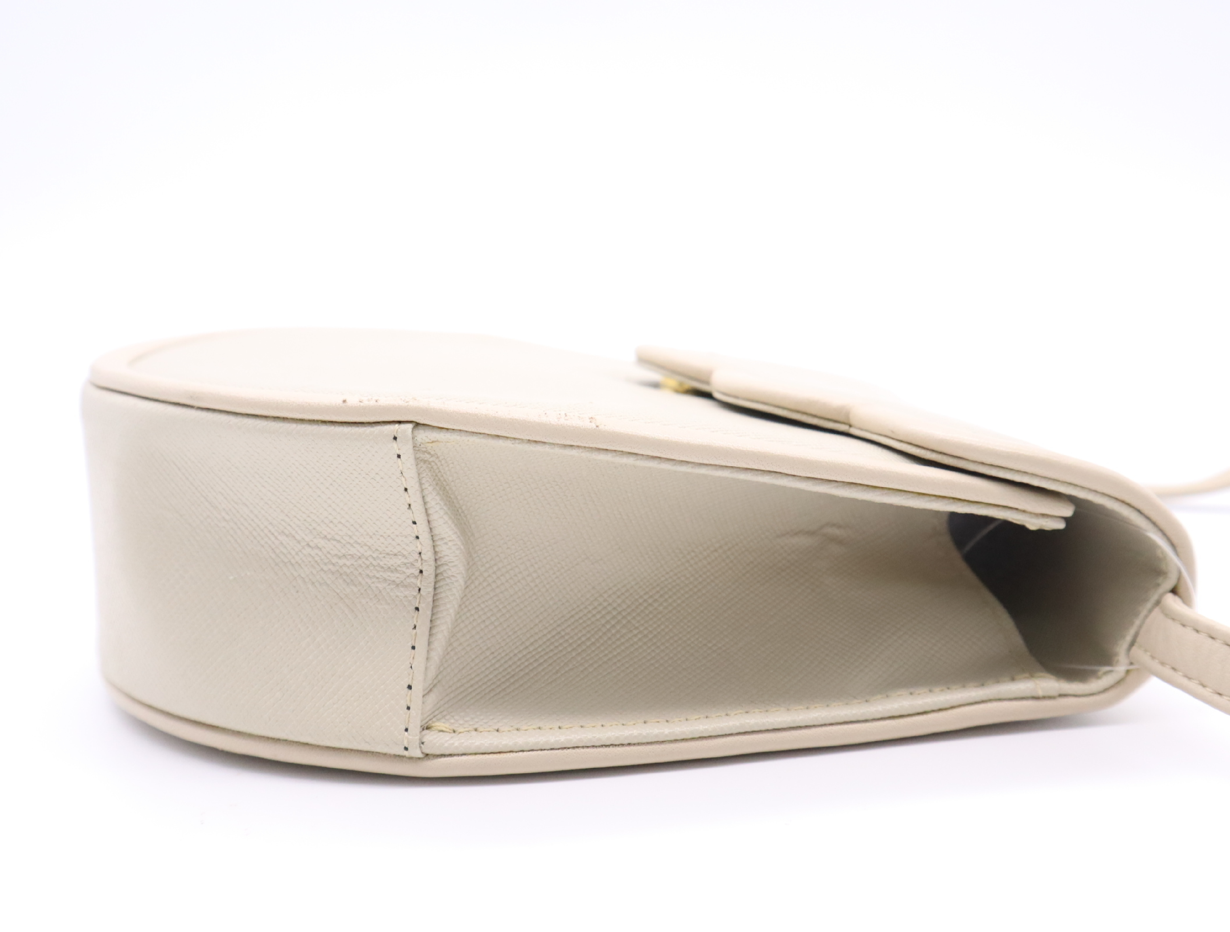 PVC Shoulder Bag, Ivory — view 5