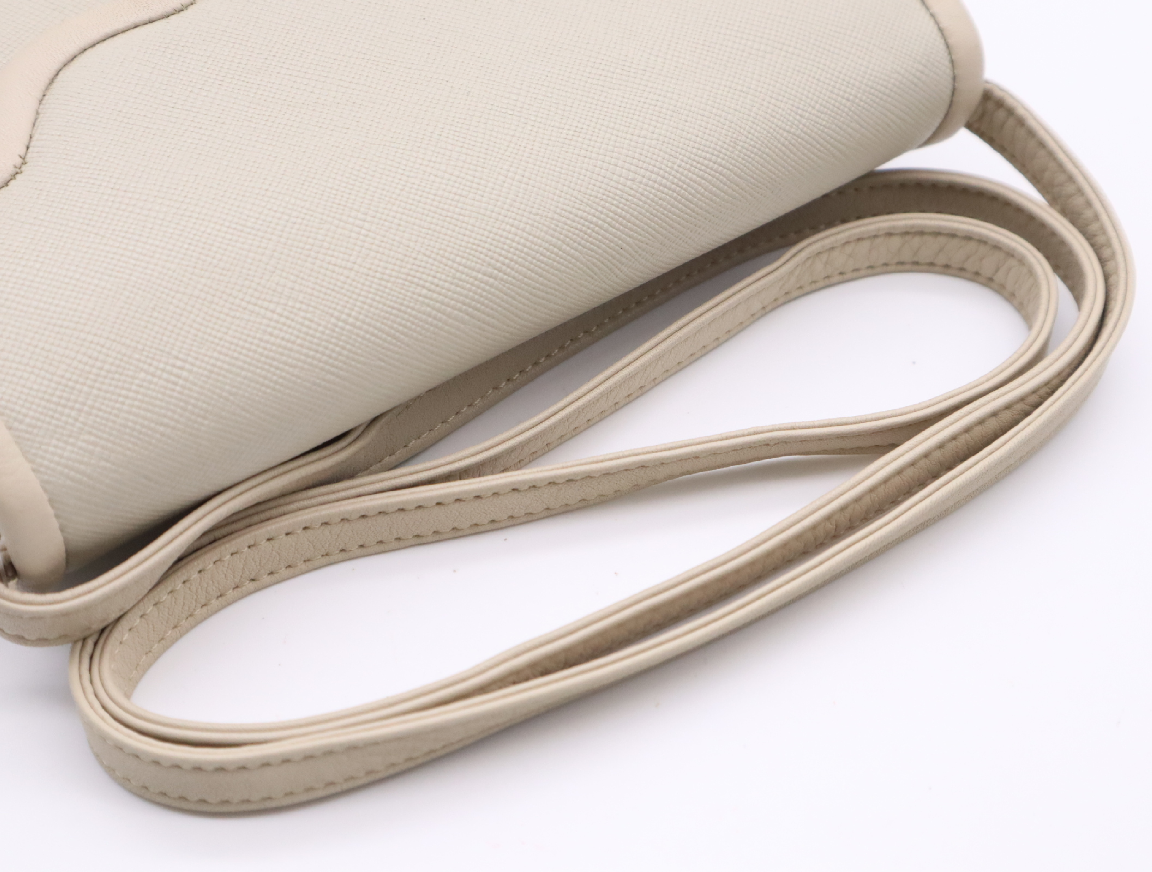 PVC Shoulder Bag, Ivory — view 10