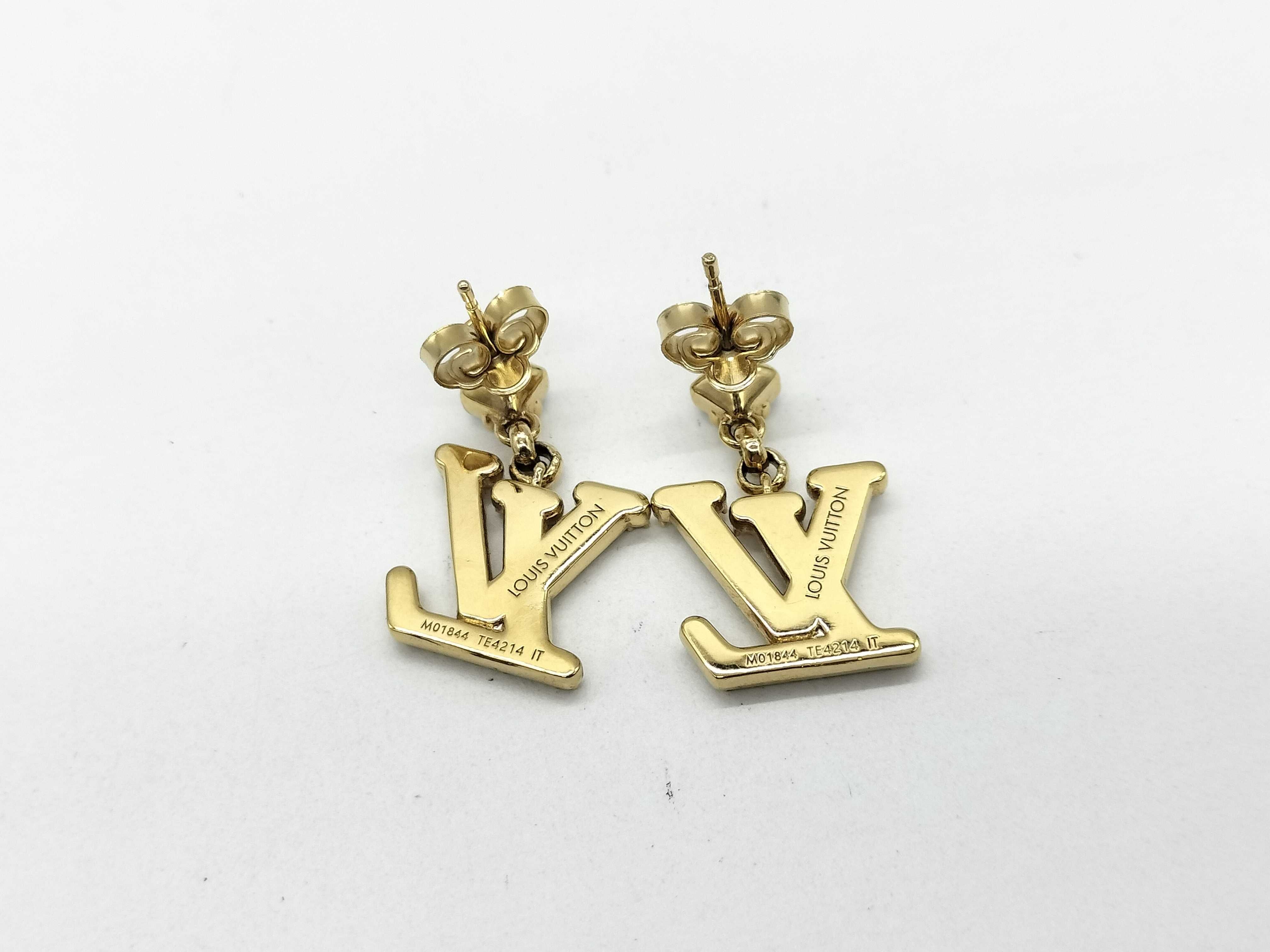 M01844 Lady LV Rhinestone Earrings — view 2