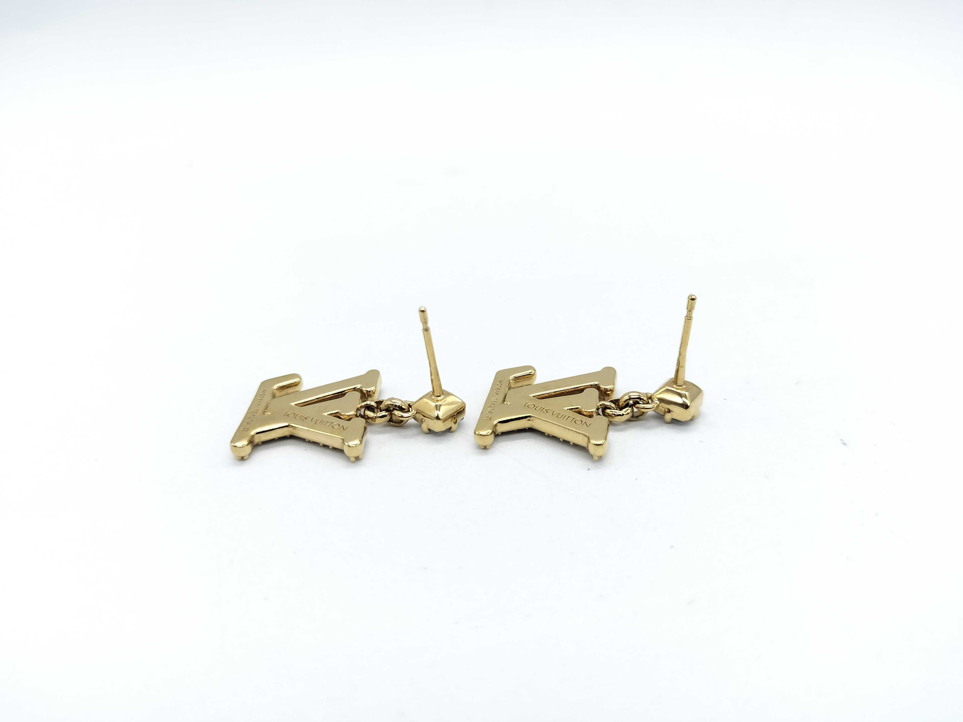 M01844 Lady LV Rhinestone Earrings — view 4
