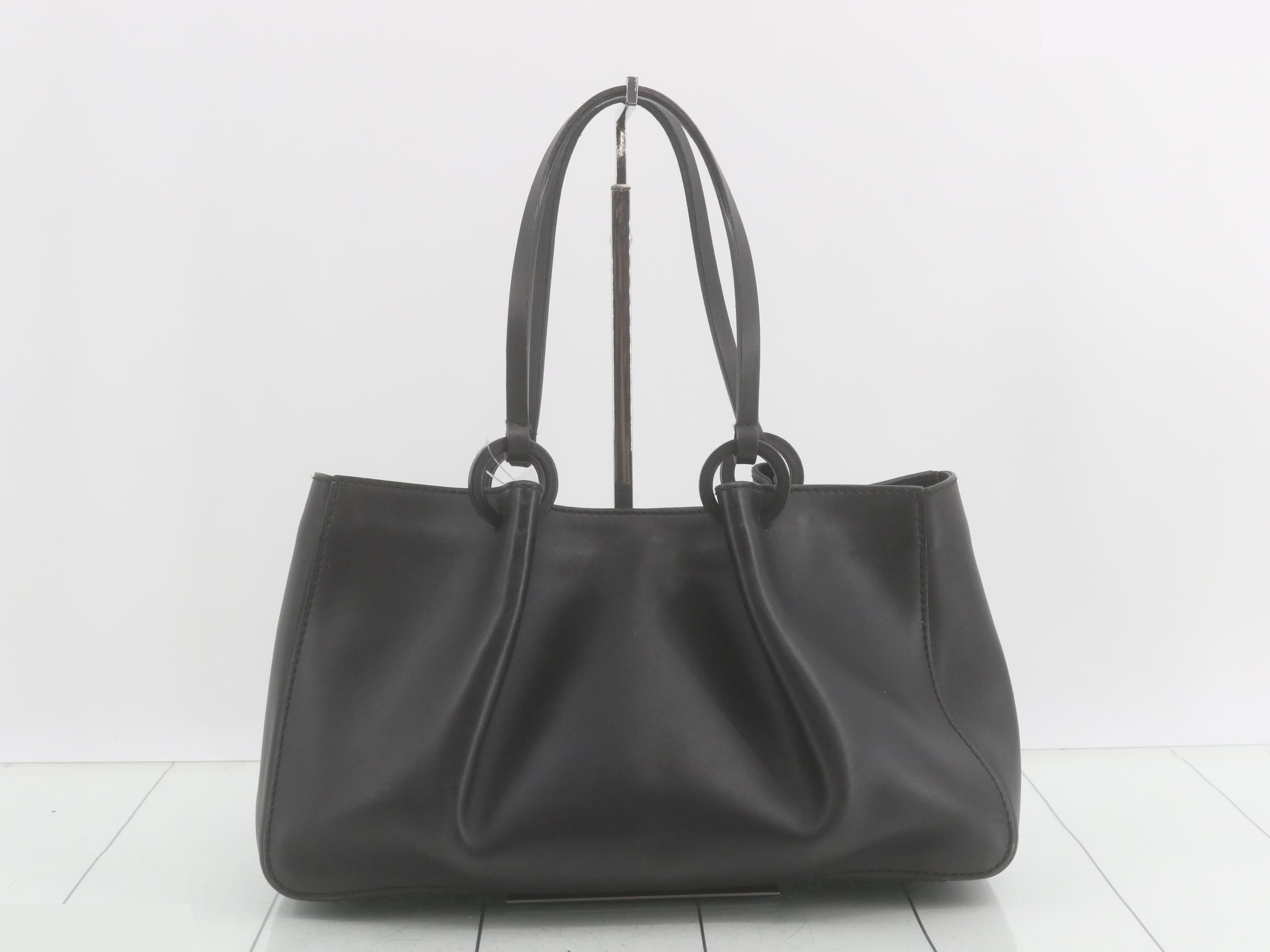 handbag vintage leather black — view 2