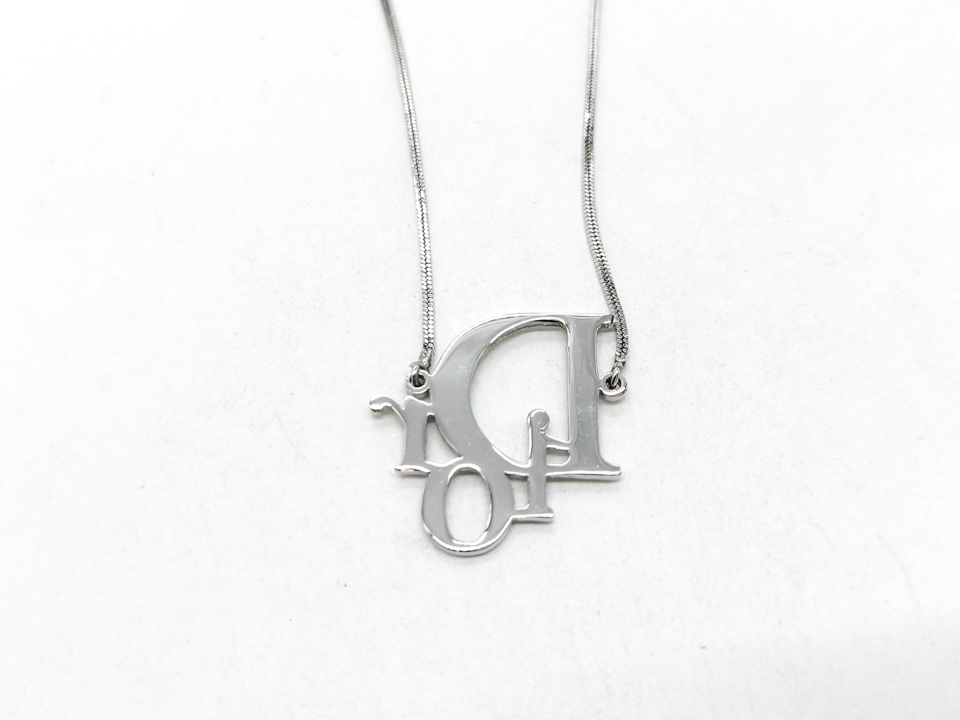 Logo Necklace Silver Necklace — view 2