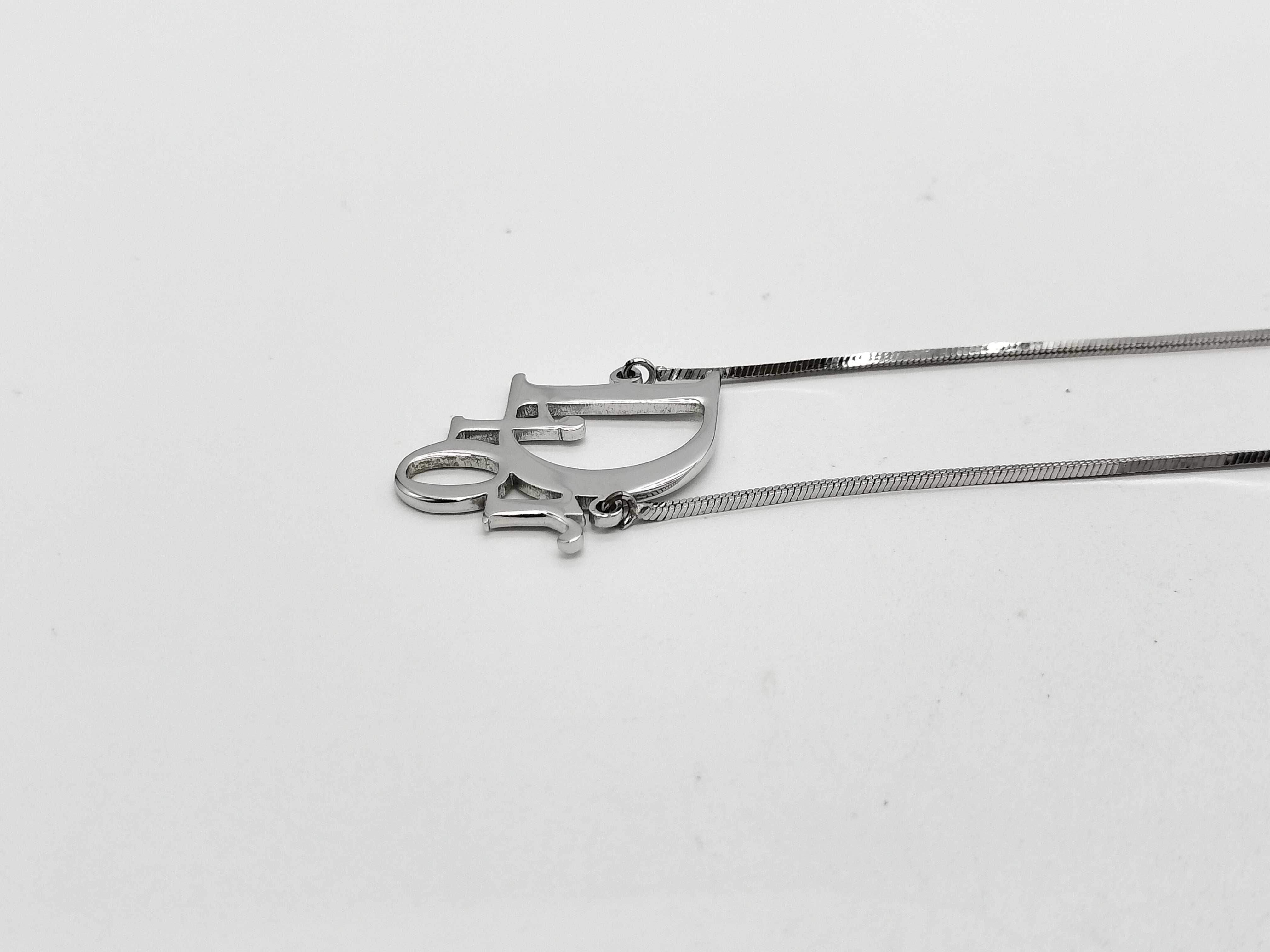 Logo Necklace Silver Necklace — view 3