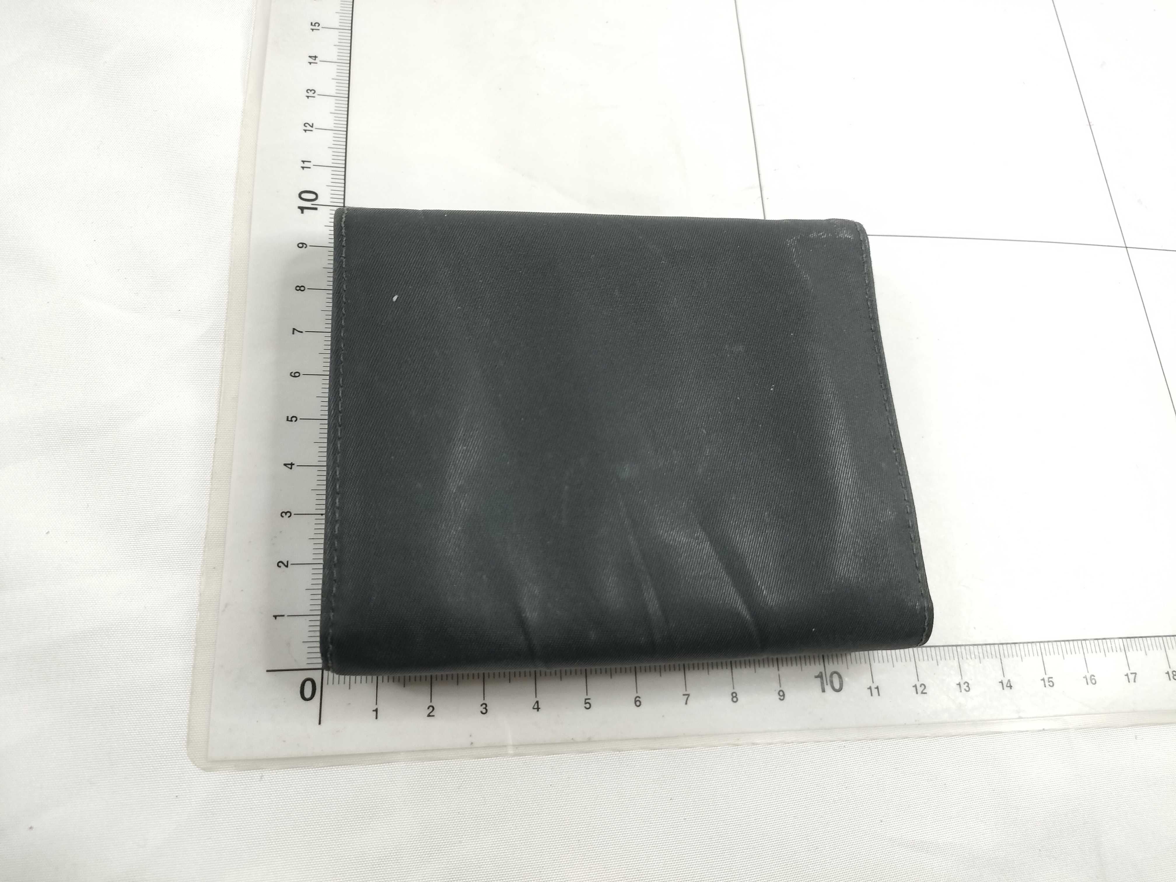 Nylon x Leather Tri-fold Wallet — view 2