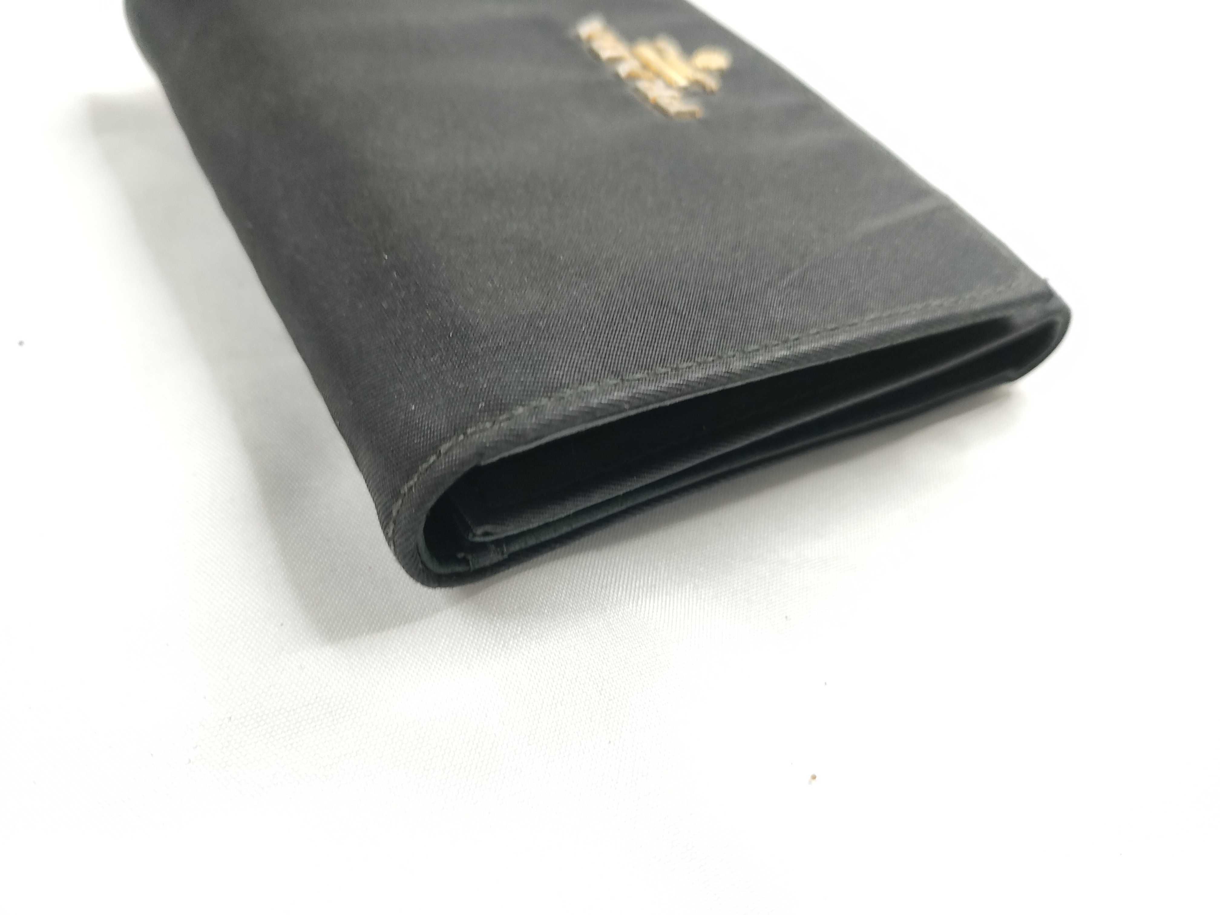 Nylon x Leather Tri-fold Wallet — view 4