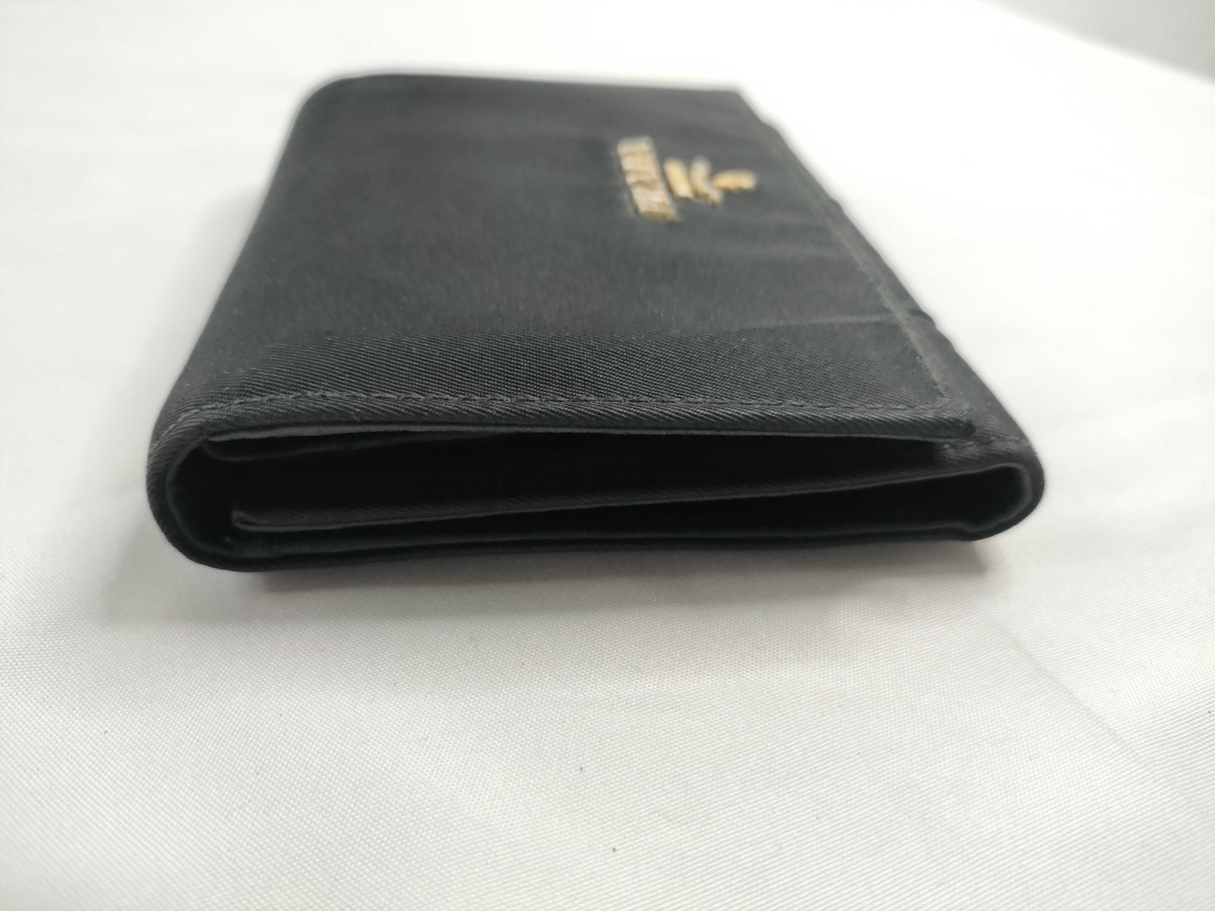 Nylon x Leather Tri-fold Wallet — view 5