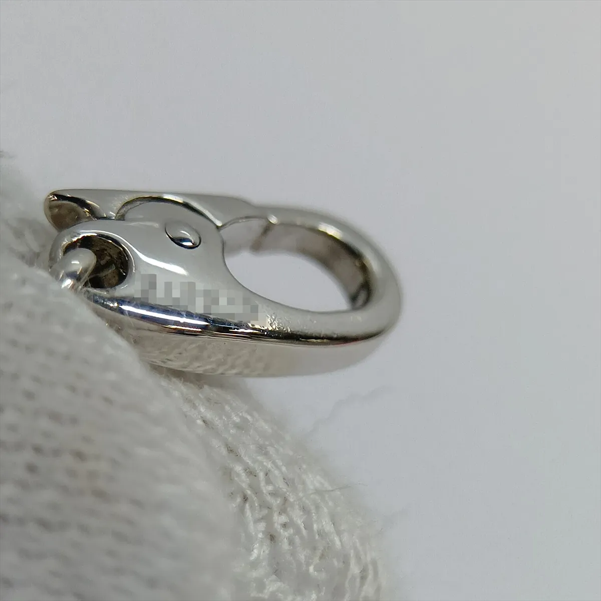 Loveful Diamond Charm, 750 (WG), 2.7g, 976076, double-stamped engraving, — view 4