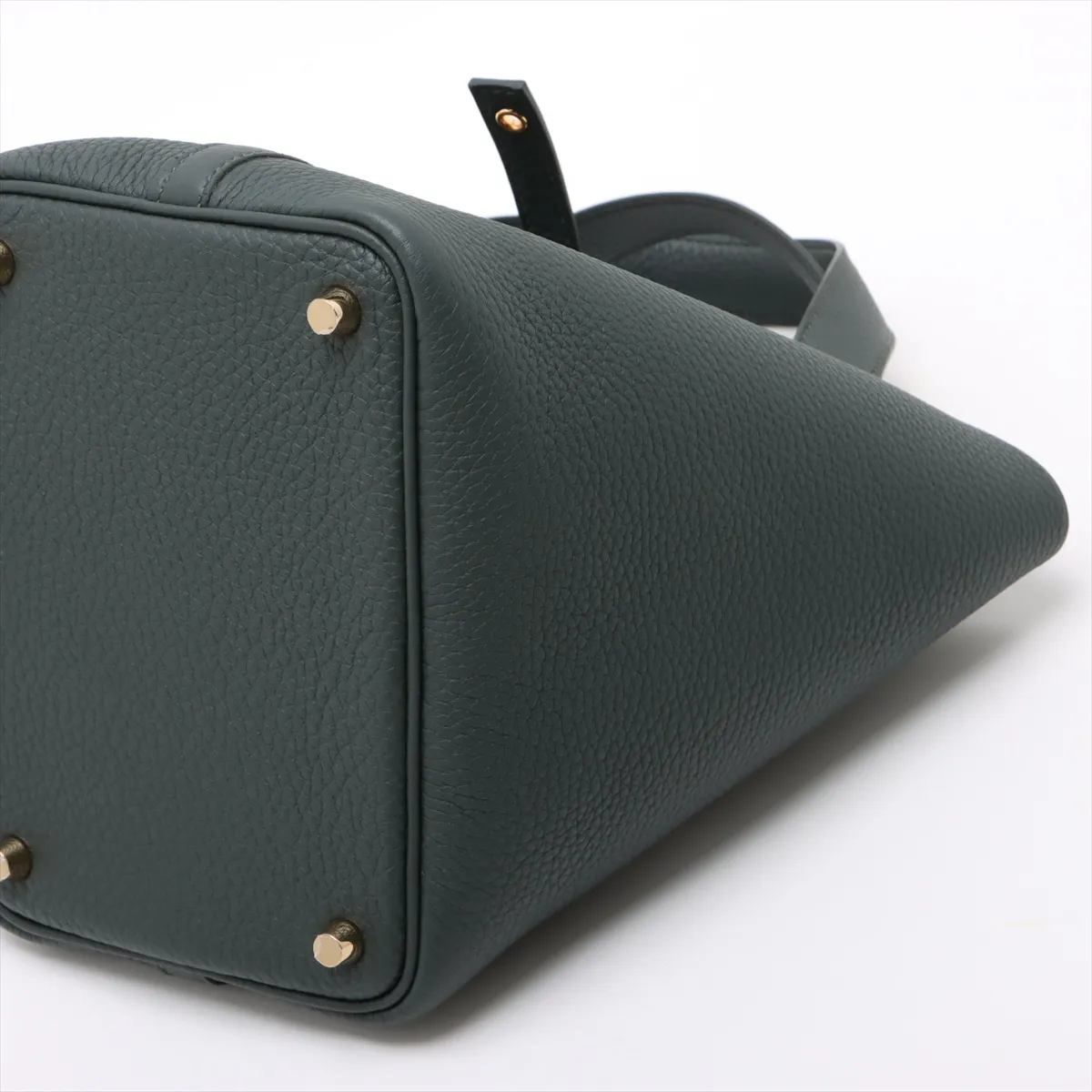 [Individually wrapped] Hermes Picotan Lock 18 PM Taurillon Clemence Vert Mangrove Gold Hardware K:2025 — view 3